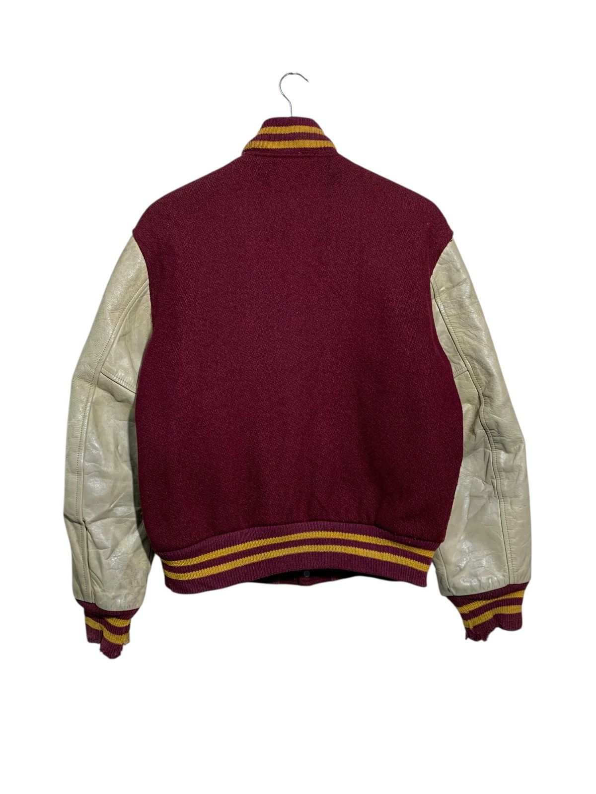 🔥VTG 70s BUTWIN WOOL/LEATHER VARSITY JACKET