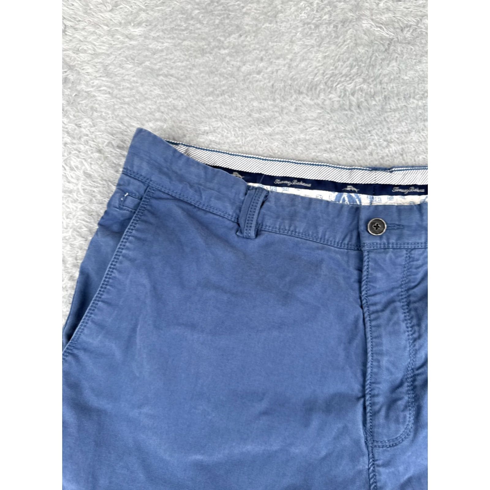 Tommy Bahama Tommy Bahama Shorts Men 34 Blue Chino Cotton Tencel Flat Front Vacation 32x9 Size US 34 / EU 50 - 4 Thumbnail
