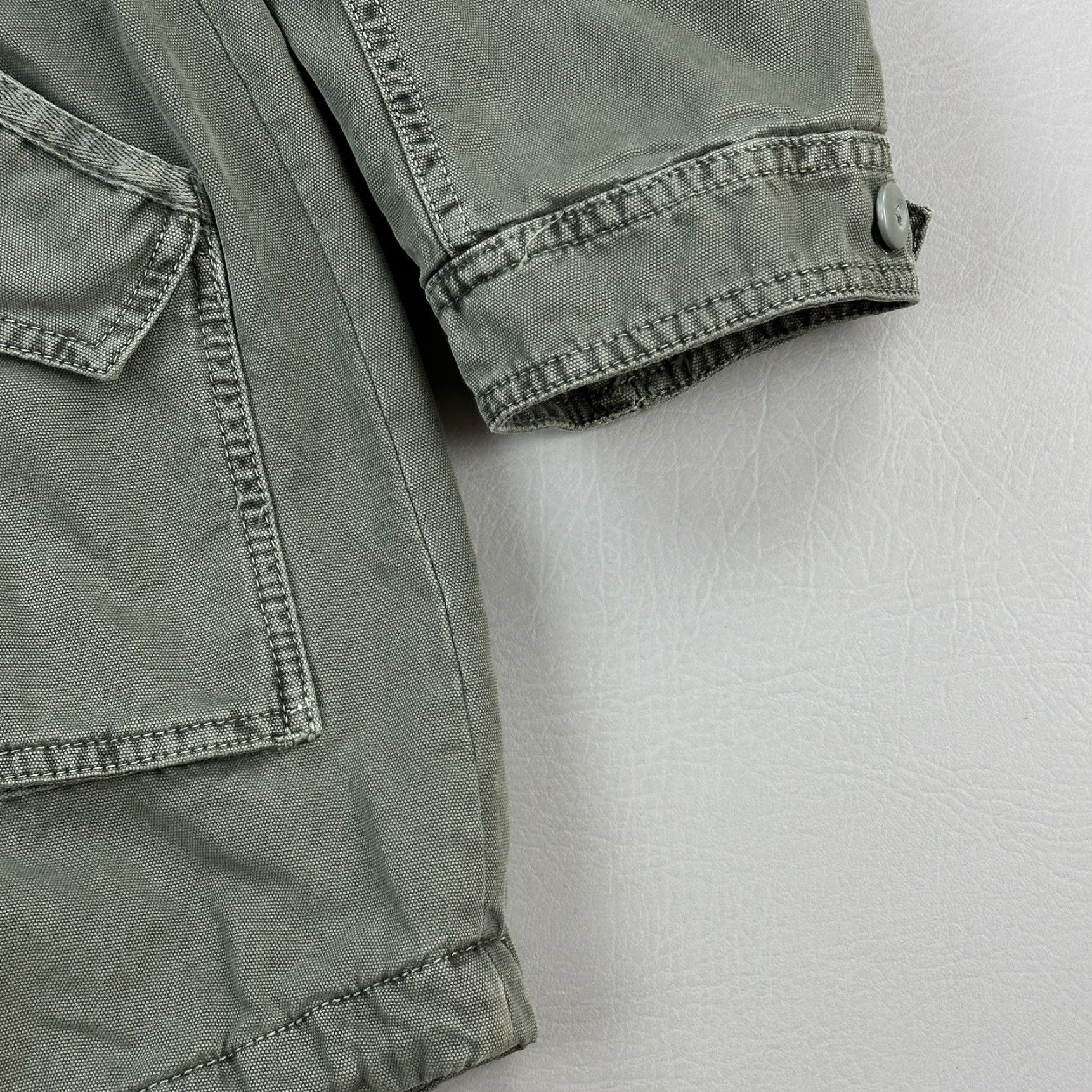 American Eagle Outfitters American Eagle Jacket Womens Medium Olive Hooded Fur Trim Utility Military Parka Size M / US 6-8 / IT 42-44 - 3 Thumbnail