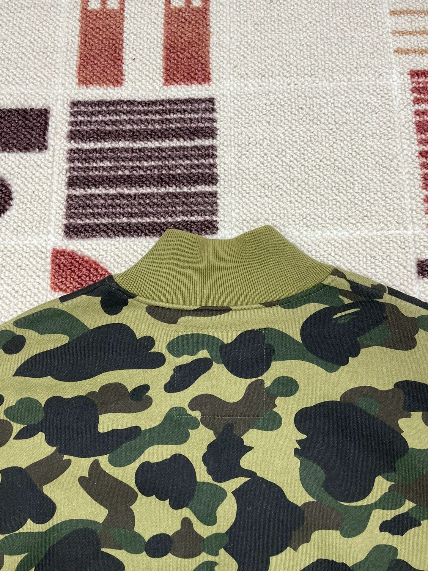 Bape BAPE OG 1ST Green Camo Baseball Jacket M Near New Size US M / EU 48-50 / 2 - 4 Thumbnail