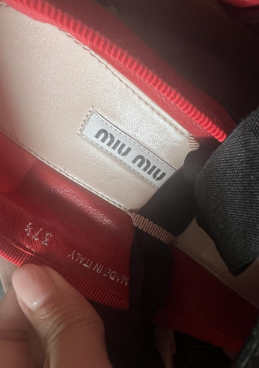 Miu Miu 🔥 Miu Miu Girl iconic leather ballerina ballet shoes Size US 5 / EU 37 - 6 Thumbnail