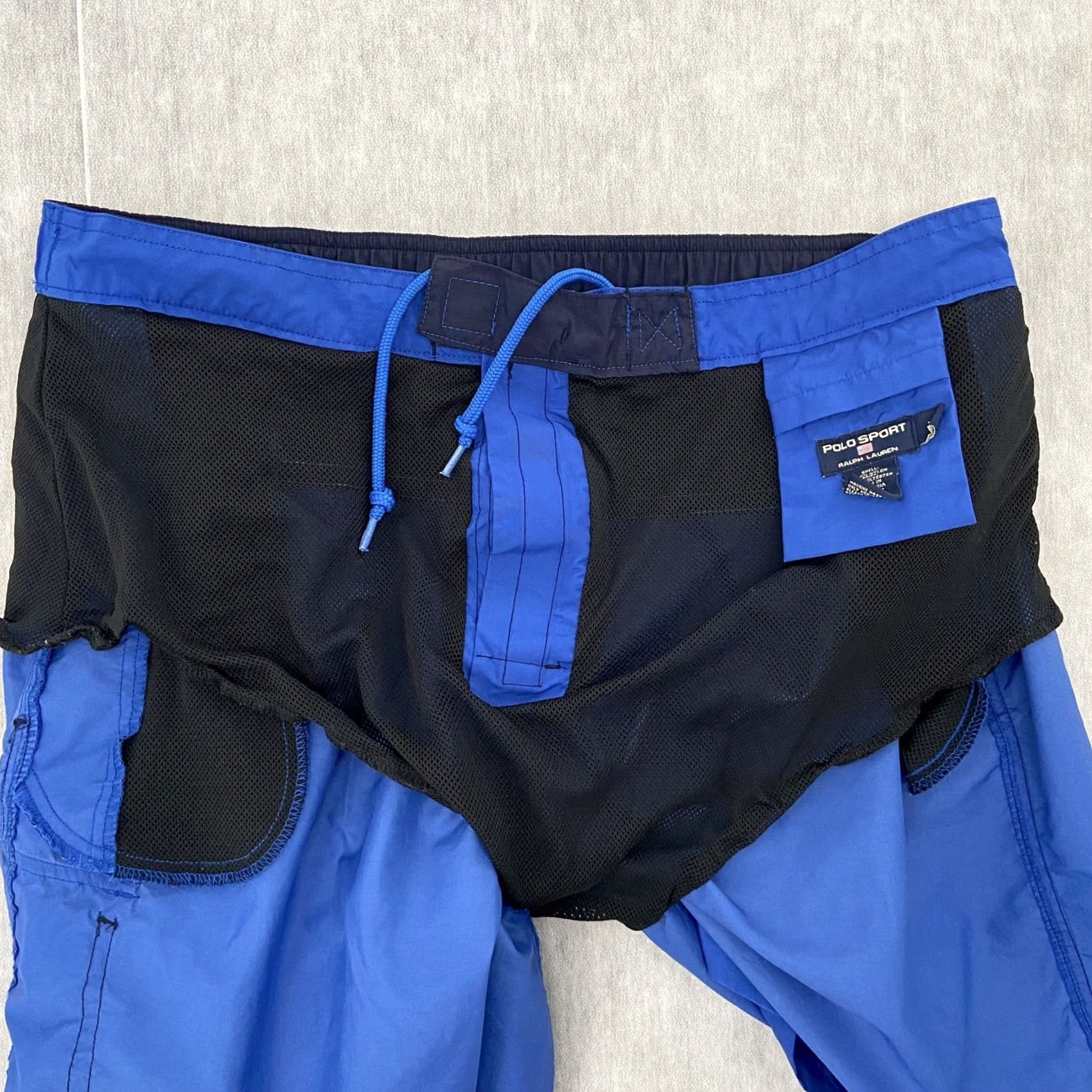 Vintage VINTAGE Polo Sport Ralph Lauren Blue Board Swim Trunks Shorts Adult XL Size US XL / EU 56 / 4 - 6 Thumbnail