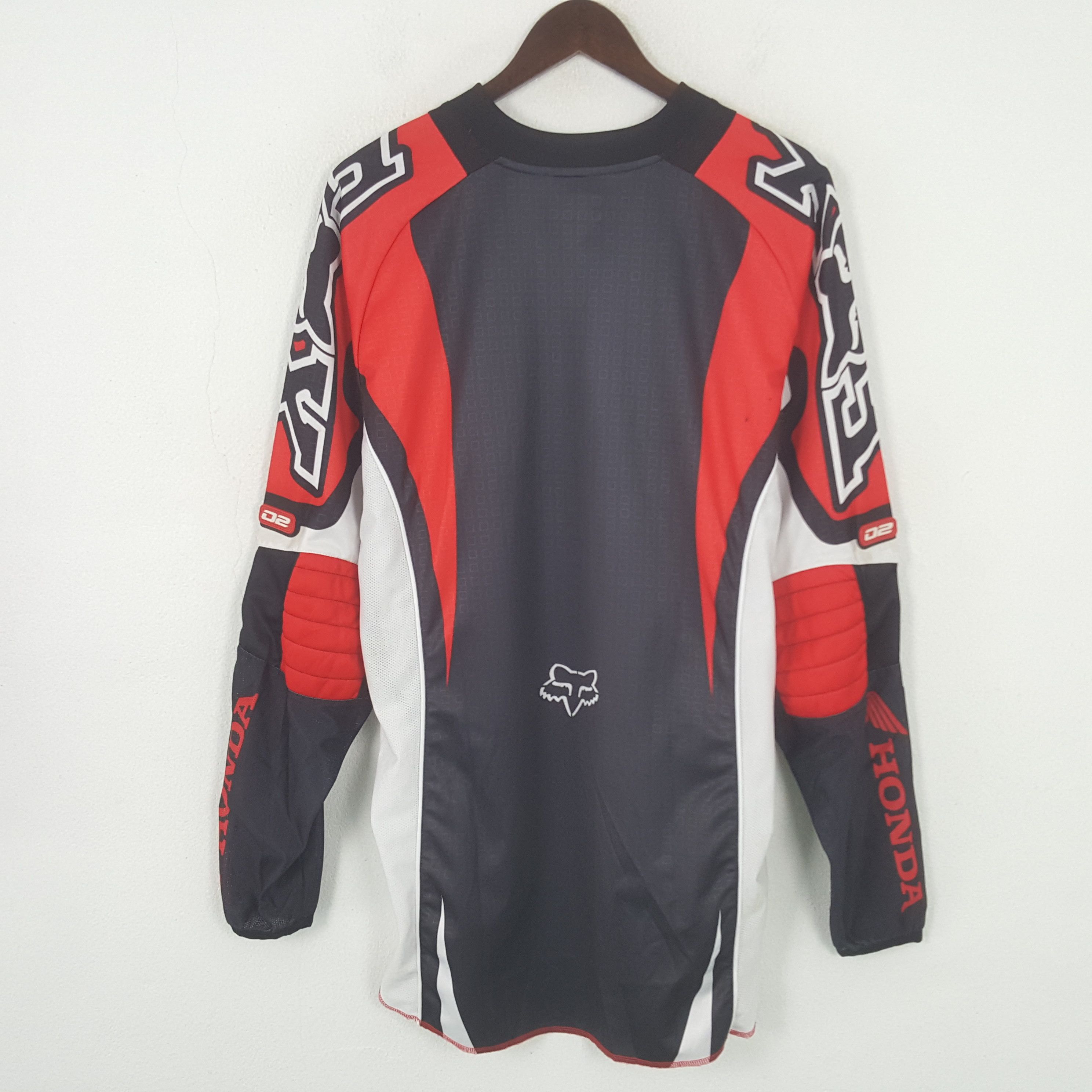 Fox Racing Vintage Honda Fox Racing Motocross Jersey Sport Tshirt Size US XL / EU 56 / 4 - 3 Thumbnail