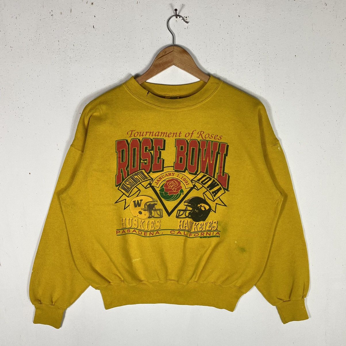 NFL × Vintage VINTAGE 90's ROSE BOWL WASHINGTON HUSKIES VS IOWA HAWKEYES Size US L / EU 52-54 / 3 - 2 Thumbnail