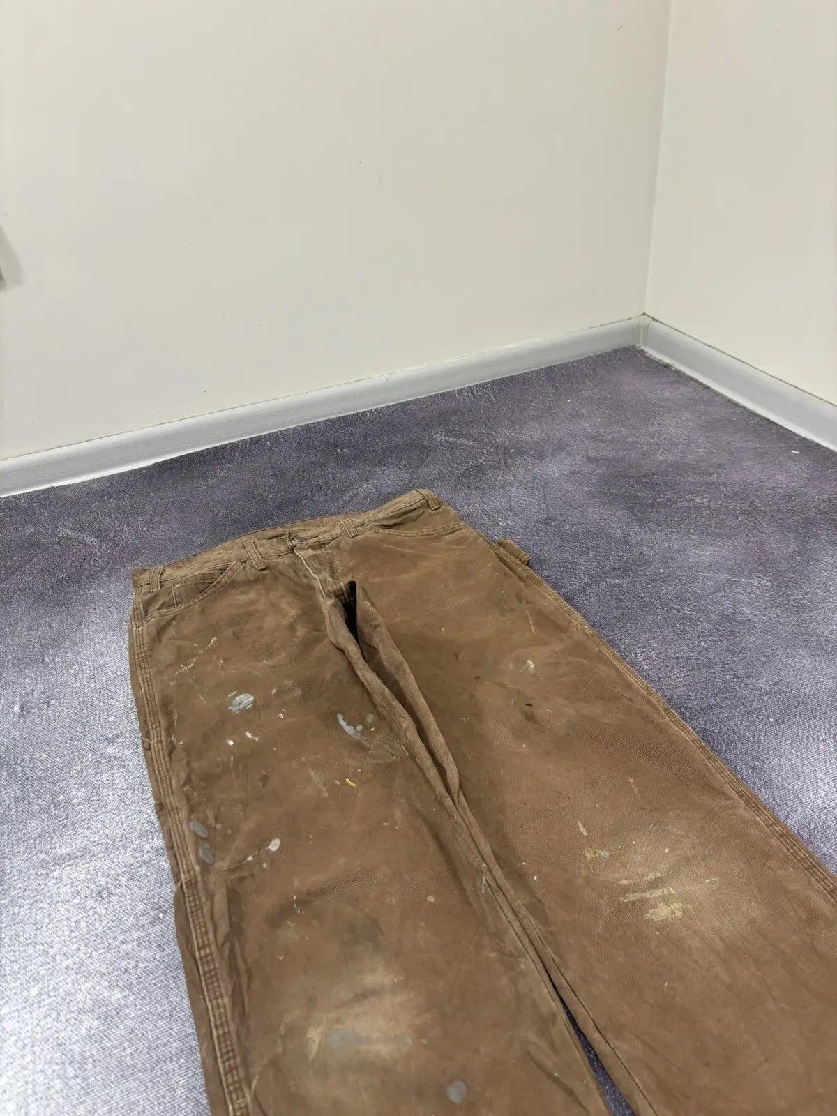 Dickies × Vintage Vintage Dickies Work Brown Y2K Hype Skate Baggy Pants Size US 32 / EU 48 - 7 Thumbnail
