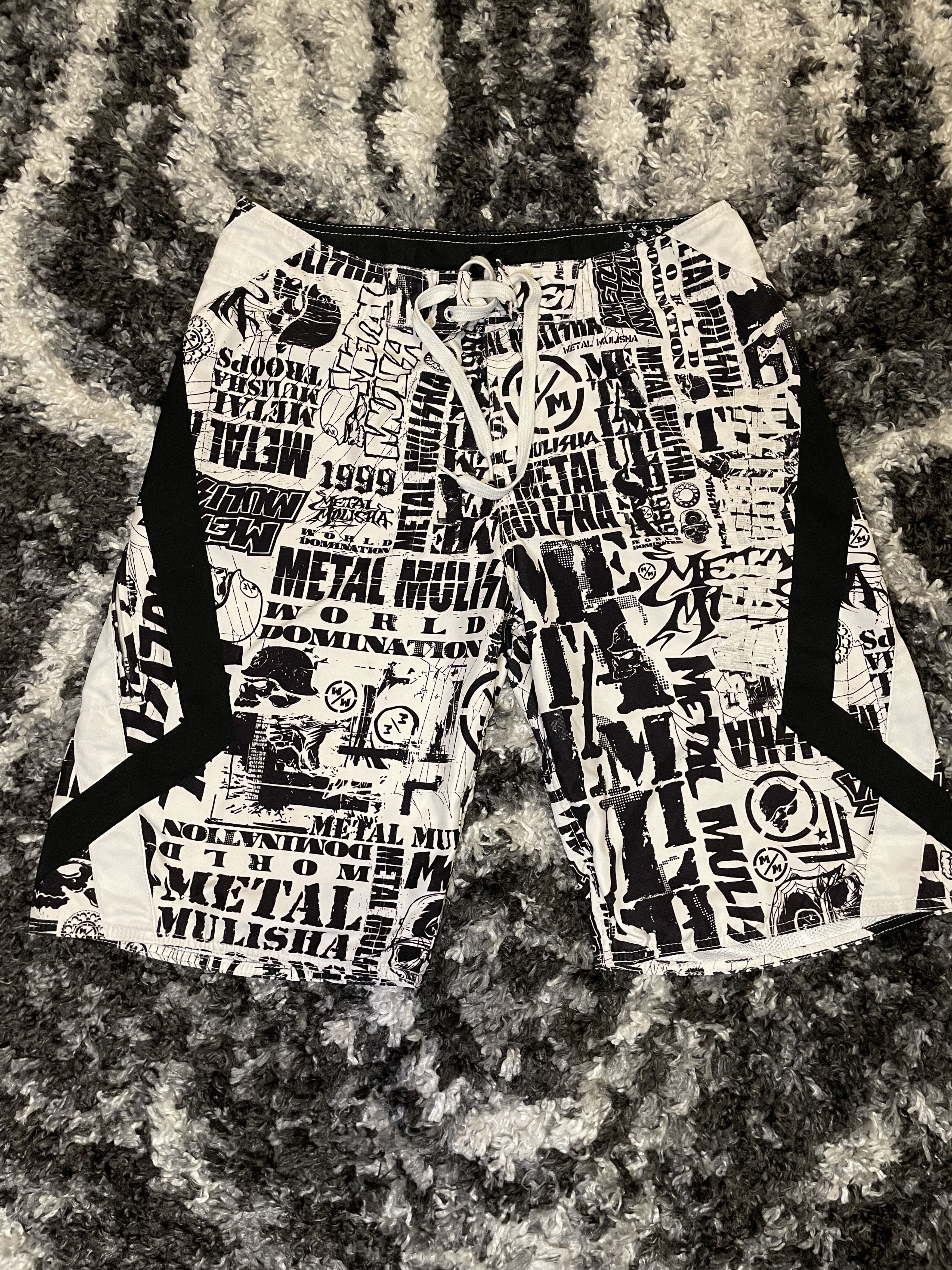 Metal Mulisha All Over Print Moto Swim Shorts 32