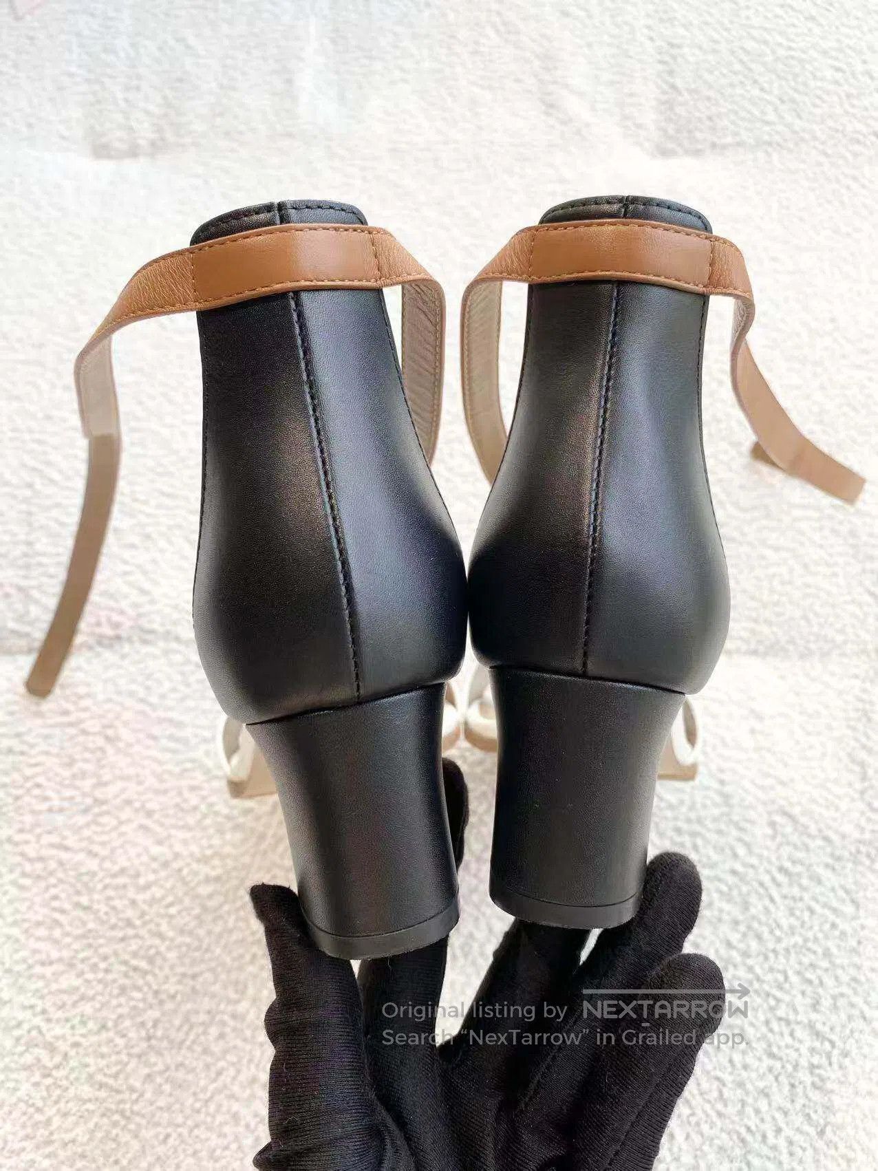 Hermes Hermes Color-blocking Kelly button-up heeled sandals| Size US 6 / IT 36 - 5 Thumbnail