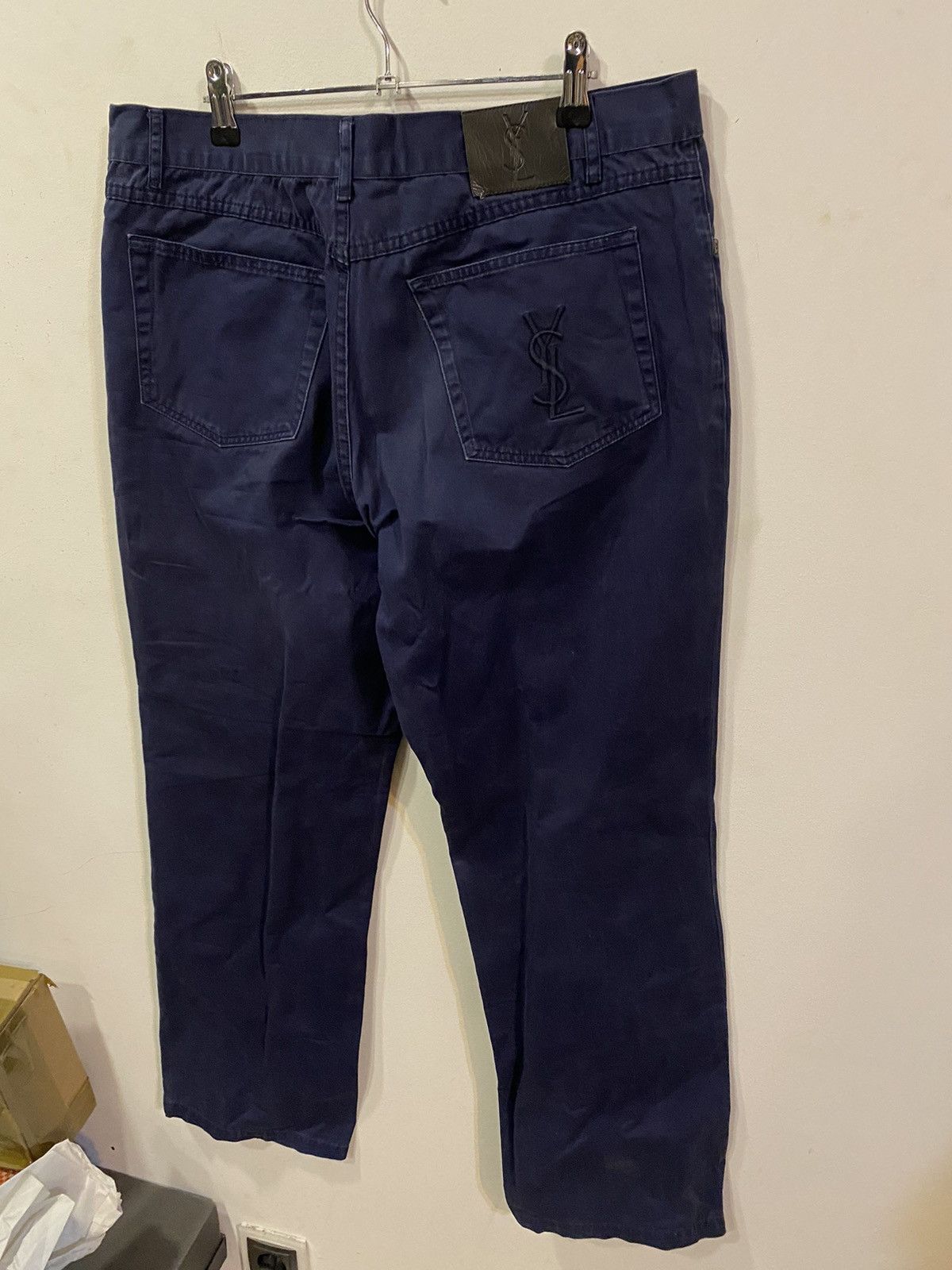 Yves Saint Laurent 36x32 YSL Jeans Denim Pants Cotton Navy Size US 36 / EU 52 - 2 Thumbnail