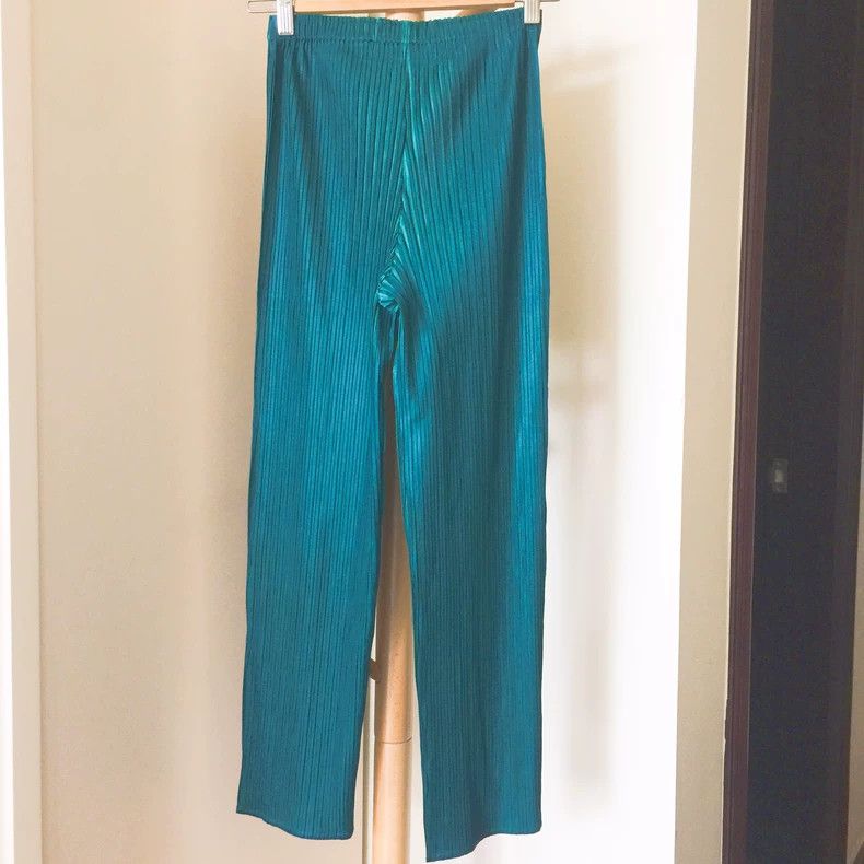 Issey Miyake issey miyake size:3 Green pleated pants 2505-Nextarrow Size 32" / US 10 / IT 46 - 4 Thumbnail