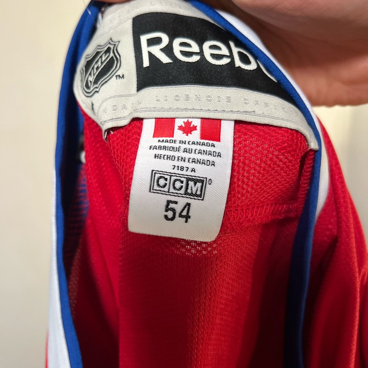 Reebok Montreal Canadiens Red Jersey Size US XL / EU 56 / 4 - 3 Thumbnail