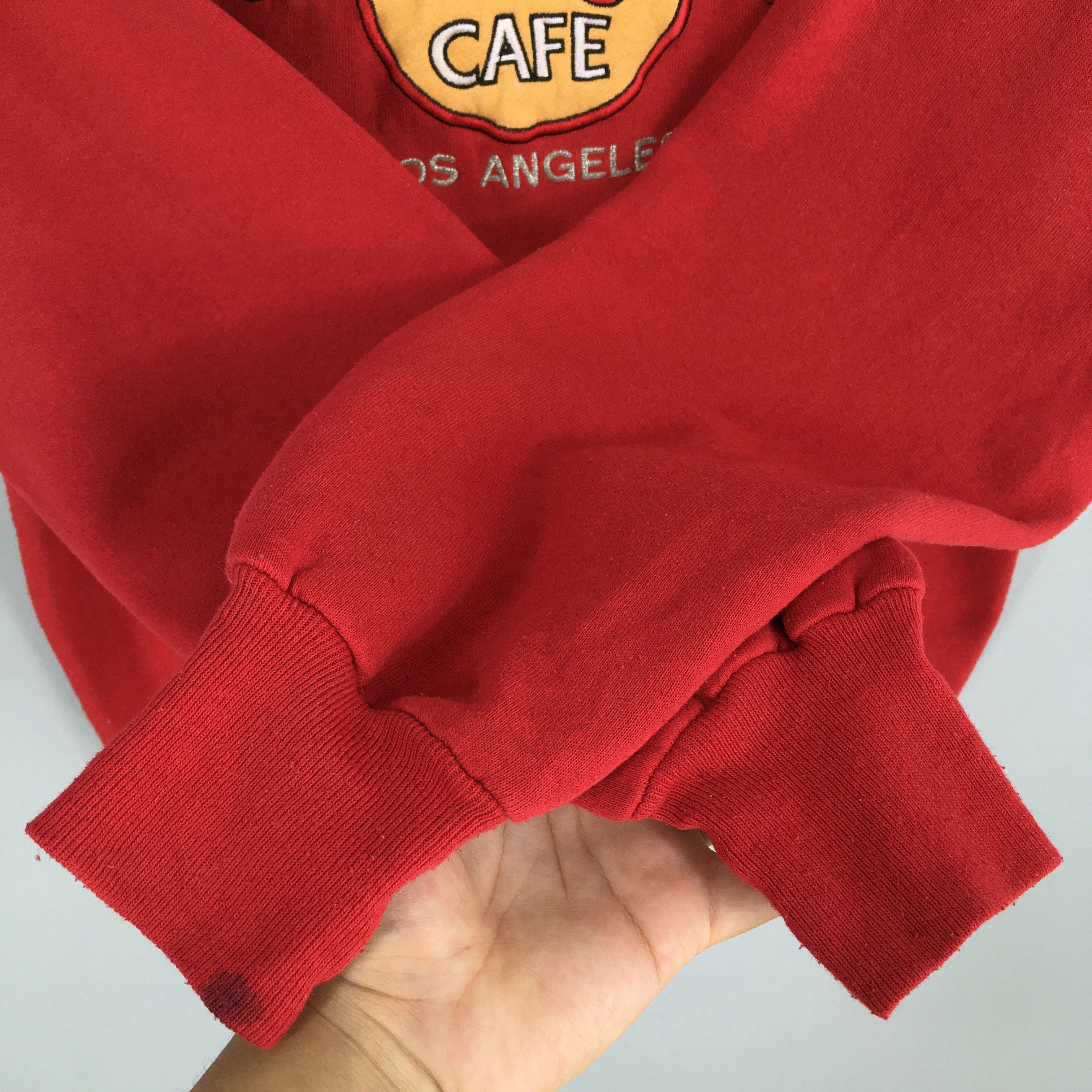 Hard Rock Cafe × Jerzees × Vintage Vintage Hard Rock Cafe Los Angeles Red Sweatshirt Medium Size US M / EU 48-50 / 2 - 6 Thumbnail