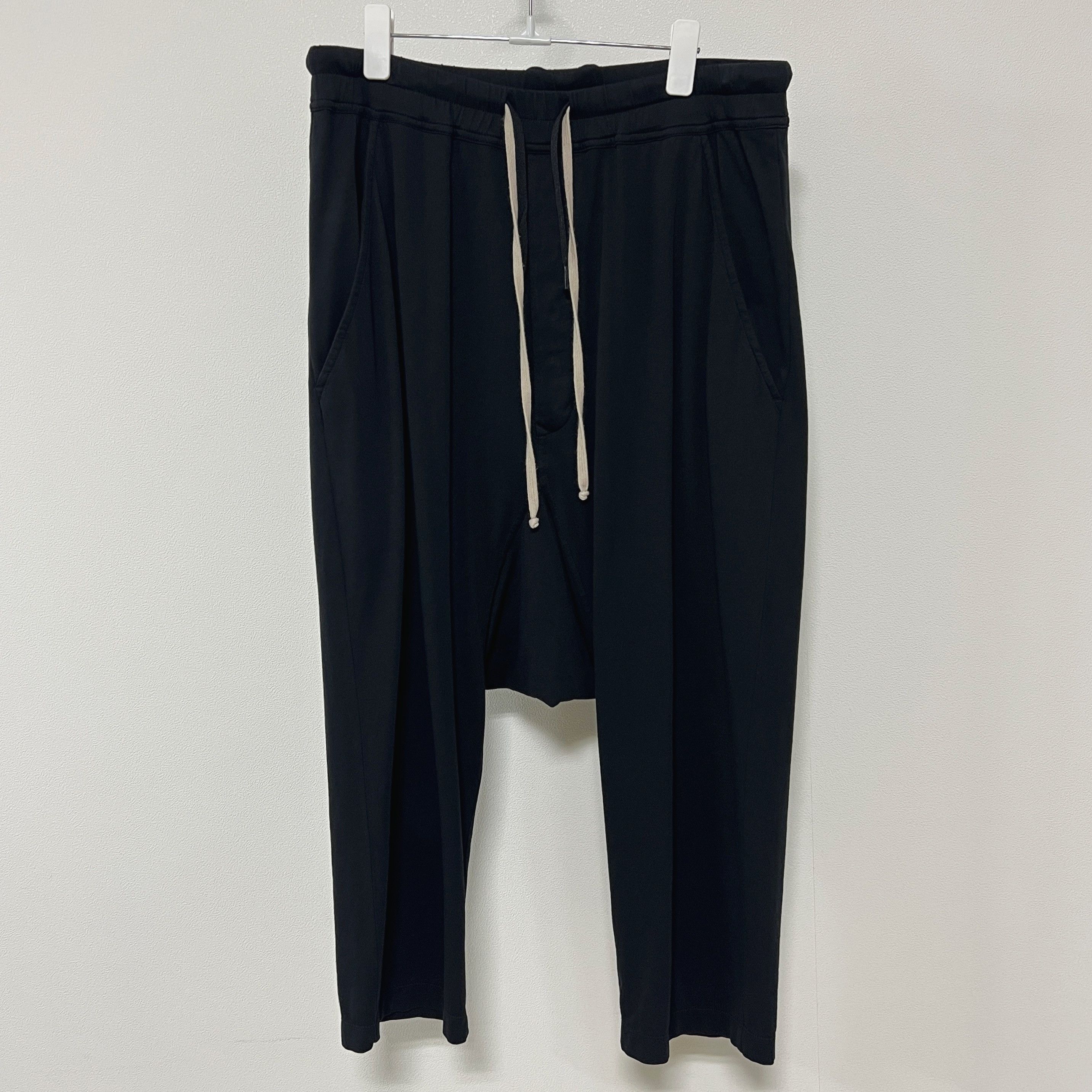 Rick Owens Rick Owens FW18 DRKSHDW Drawstring Cropped Pants Black Size US 34 / EU 50 - 3 Thumbnail