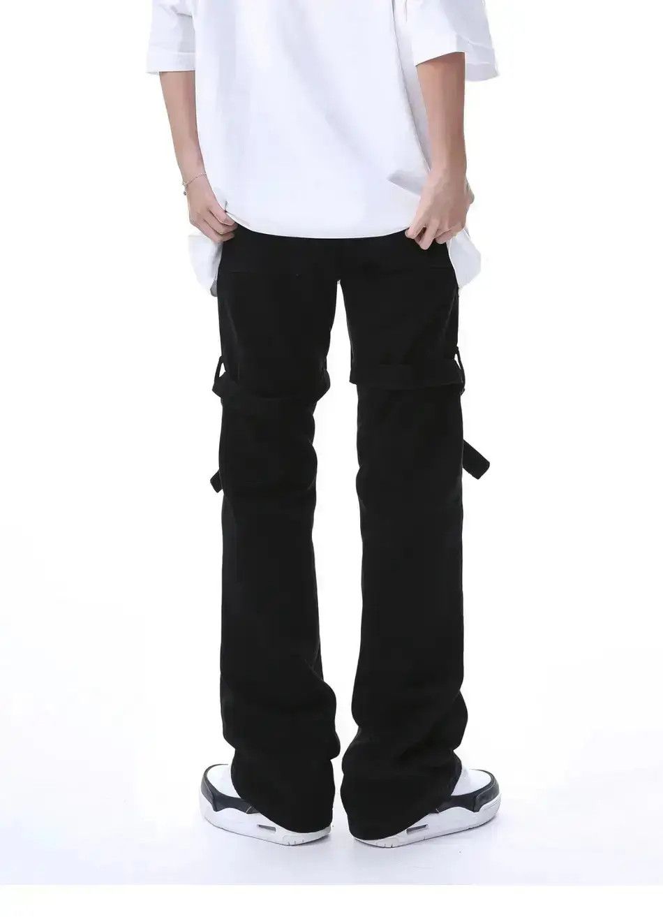 Japanese Brand High Street Strap Micro Flare Jeans Size US 32 / EU 48 - 6 Thumbnail