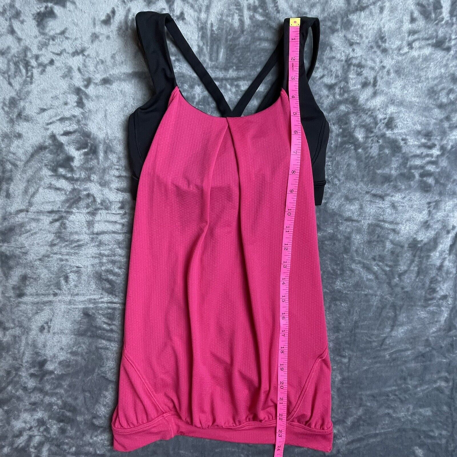 Lululemon Lululemon Tank Womens 2 Pink Racerback Built in Bra 2 in1 Size XS / US 0-2 / IT 36-38 - 6 Thumbnail