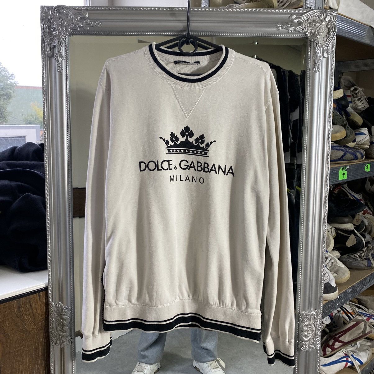 Dolce & Gabbana Rare Dolce & Gabbana sweatshirt big logo Milano Size US L / EU 52-54 / 3 - 1 Thumbnail