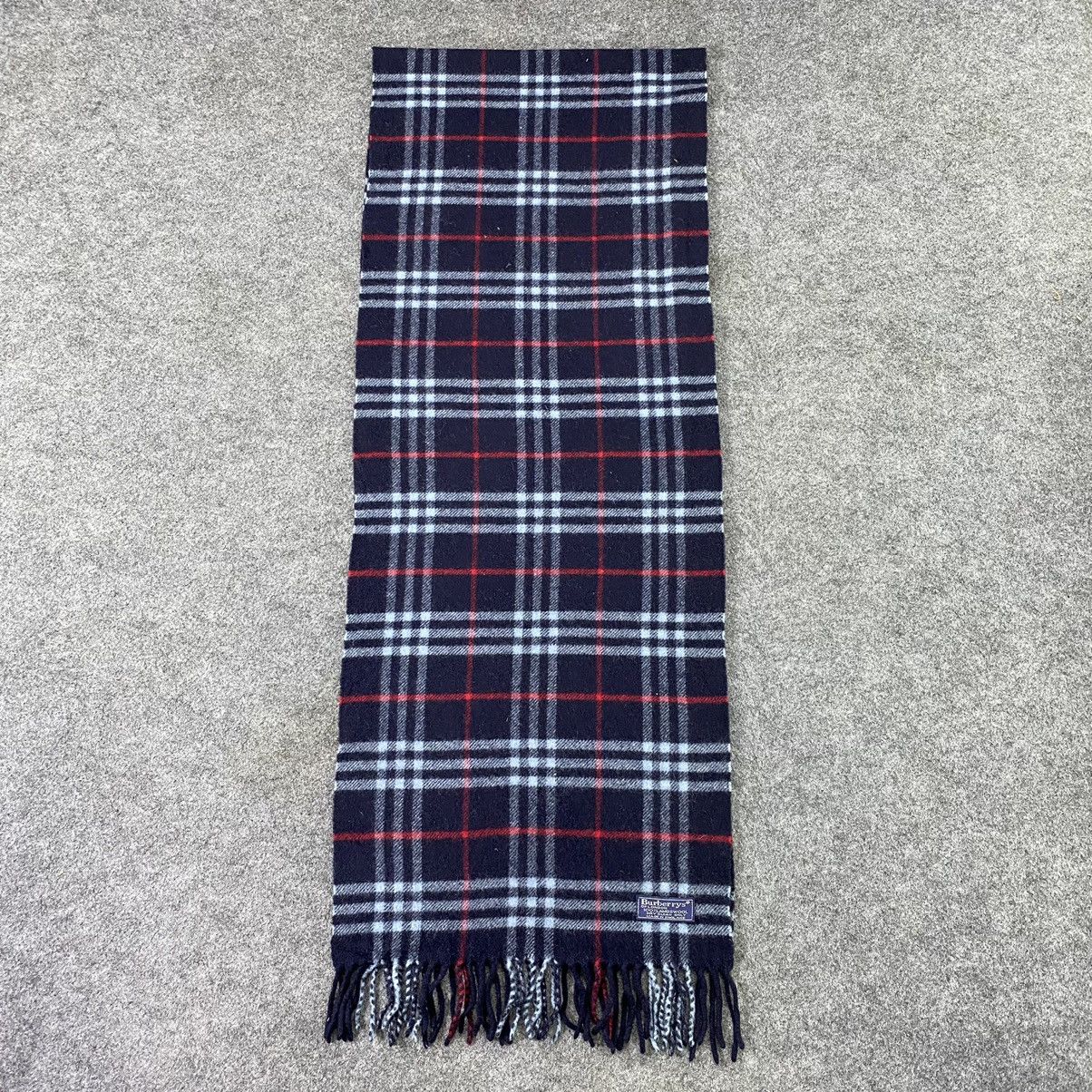 Burberry × Vintage Burberry Wool Scarf / Muffler / Neckwear-K007 Size ONE SIZE - 3 Thumbnail