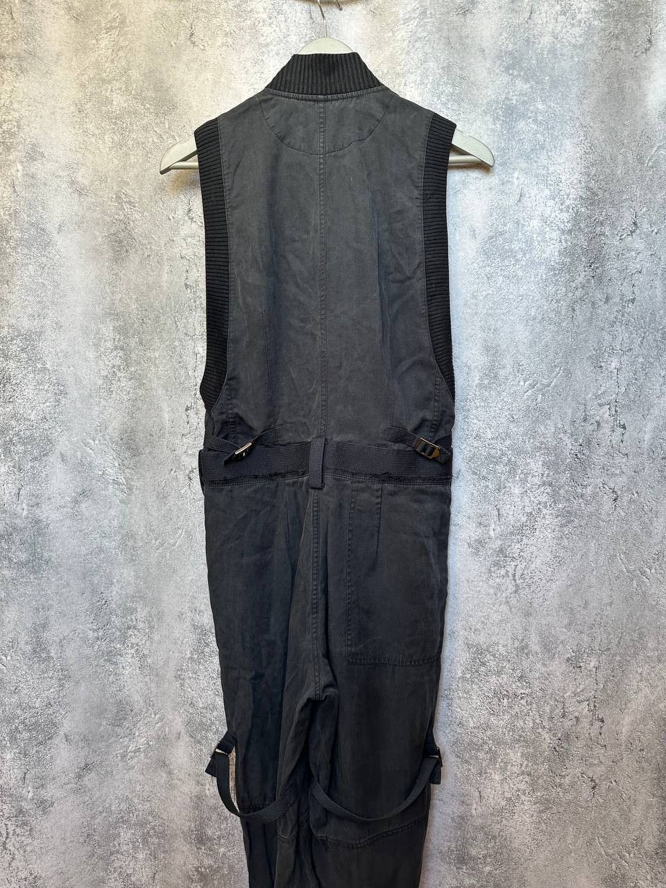 Diesel Diesel Utility Jumpsuit Sleeveless Cargo Overalls Buckle Size 25" / US 0 / IT 36 - 3 Thumbnail