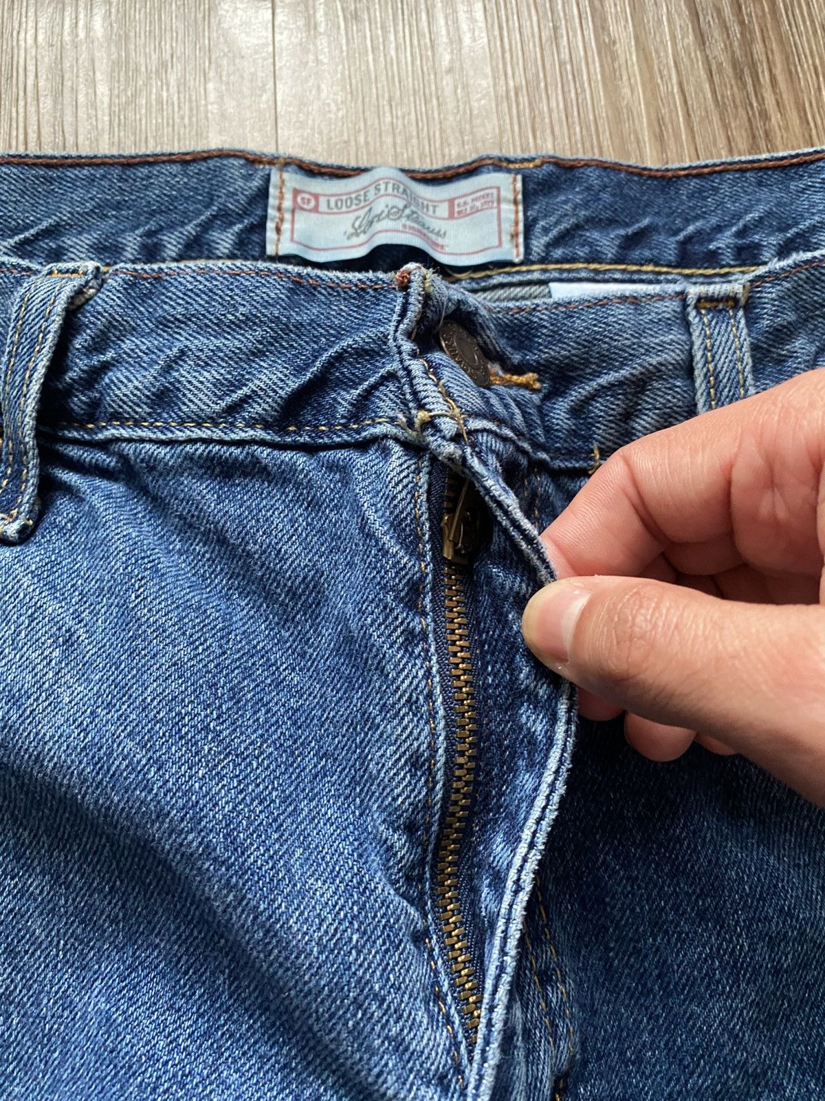 Levi's × Levi's Vintage Clothing × Vintage VINTAGE BAGGY LEVIS SHORTS JORTS Size US 34 / EU 50 - 4 Thumbnail