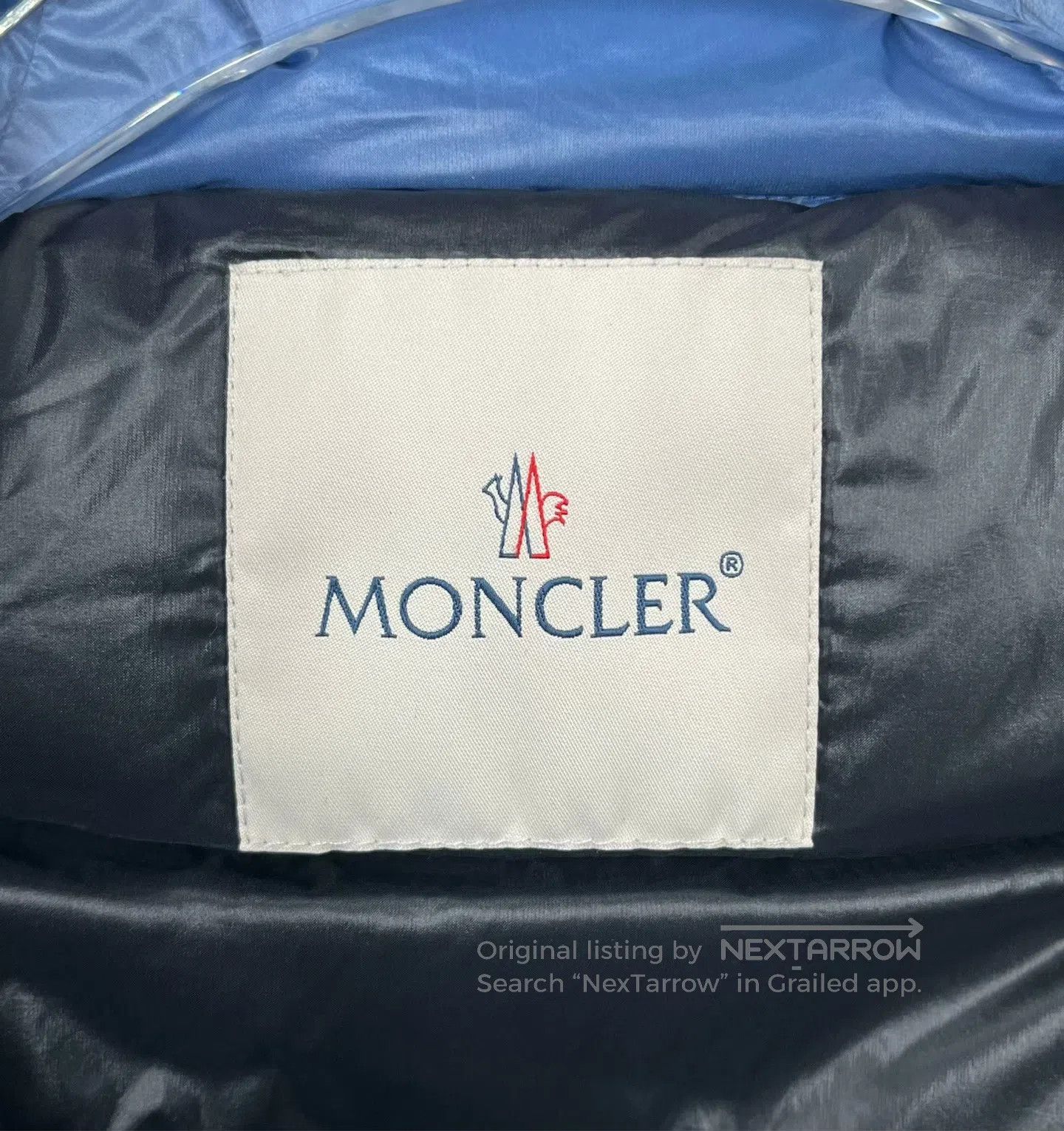 Moncler Moncler Blue Classic Embroidered Logo Down Jacket| Size XXS / US 00 / IT 34 - 3 Thumbnail