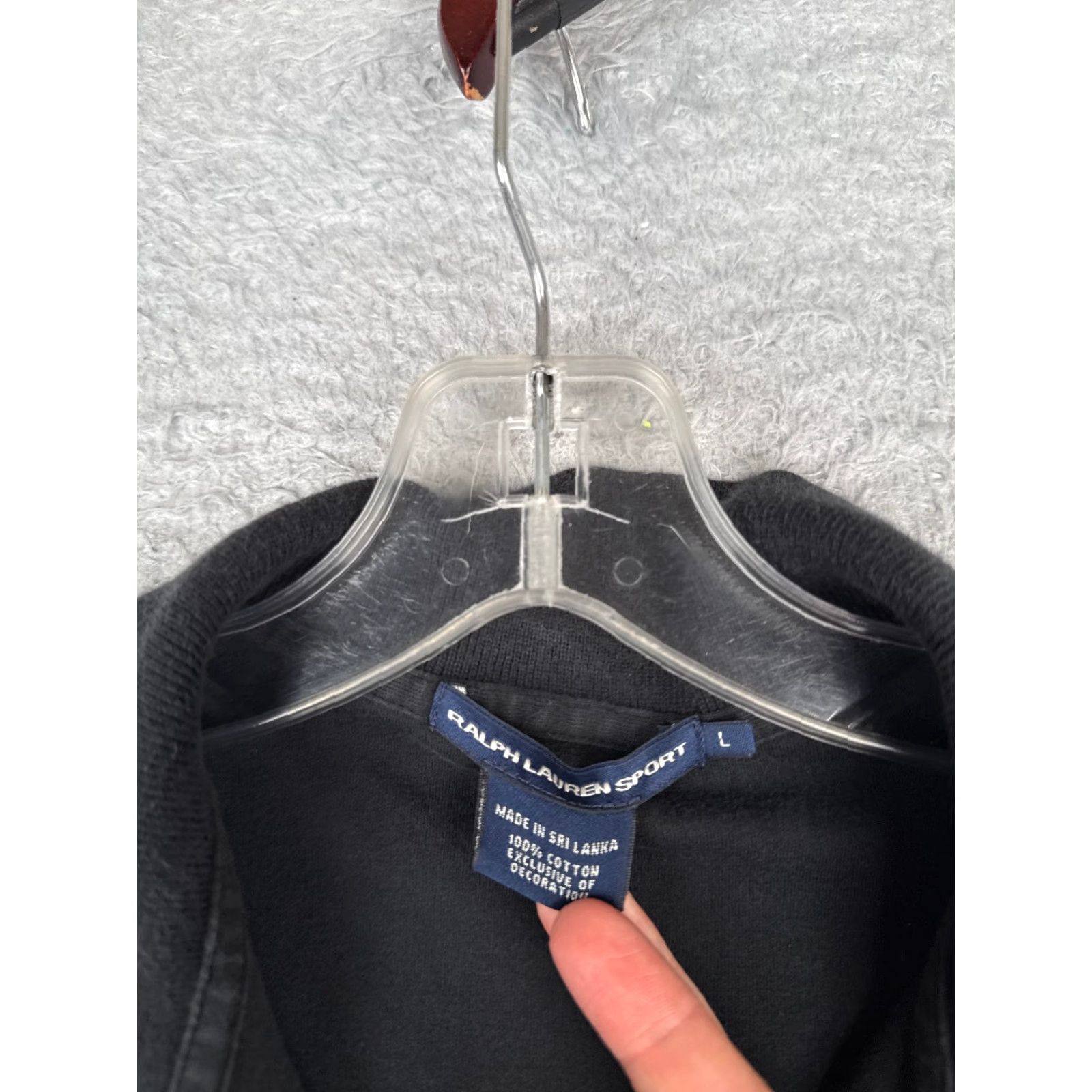 Ralph Lauren VINTAGE Ralph Lauren Polo Shirt Adult Large Black 100% Cotton Distressed Polo Shirt Mens Size US L / EU 52-54 / 3 - 7 Thumbnail