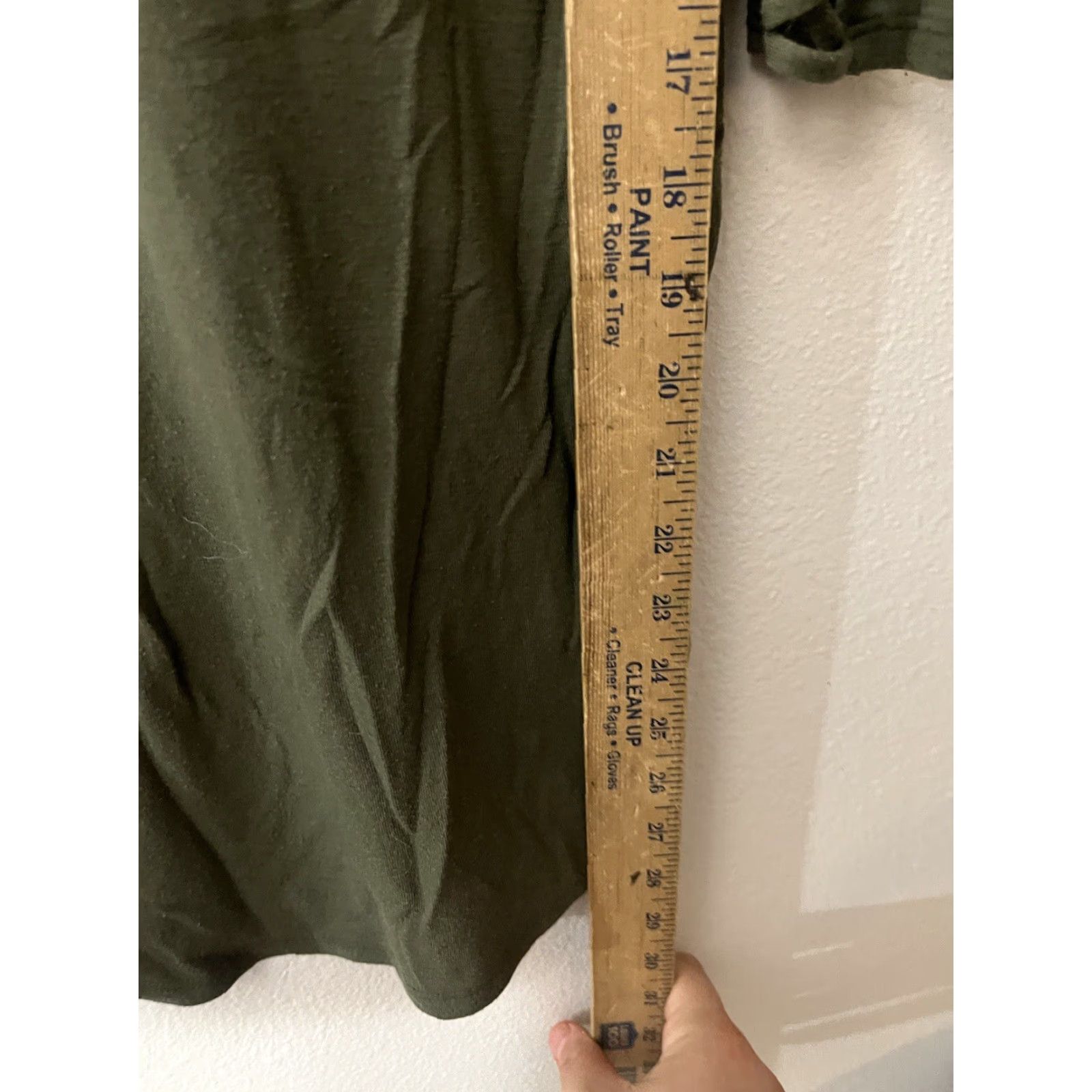 Express Express One Eleven T-Shirt Womens XS Green V Neck Short Sleeve Size XS / US 0-2 / IT 36-38 - 5 Thumbnail