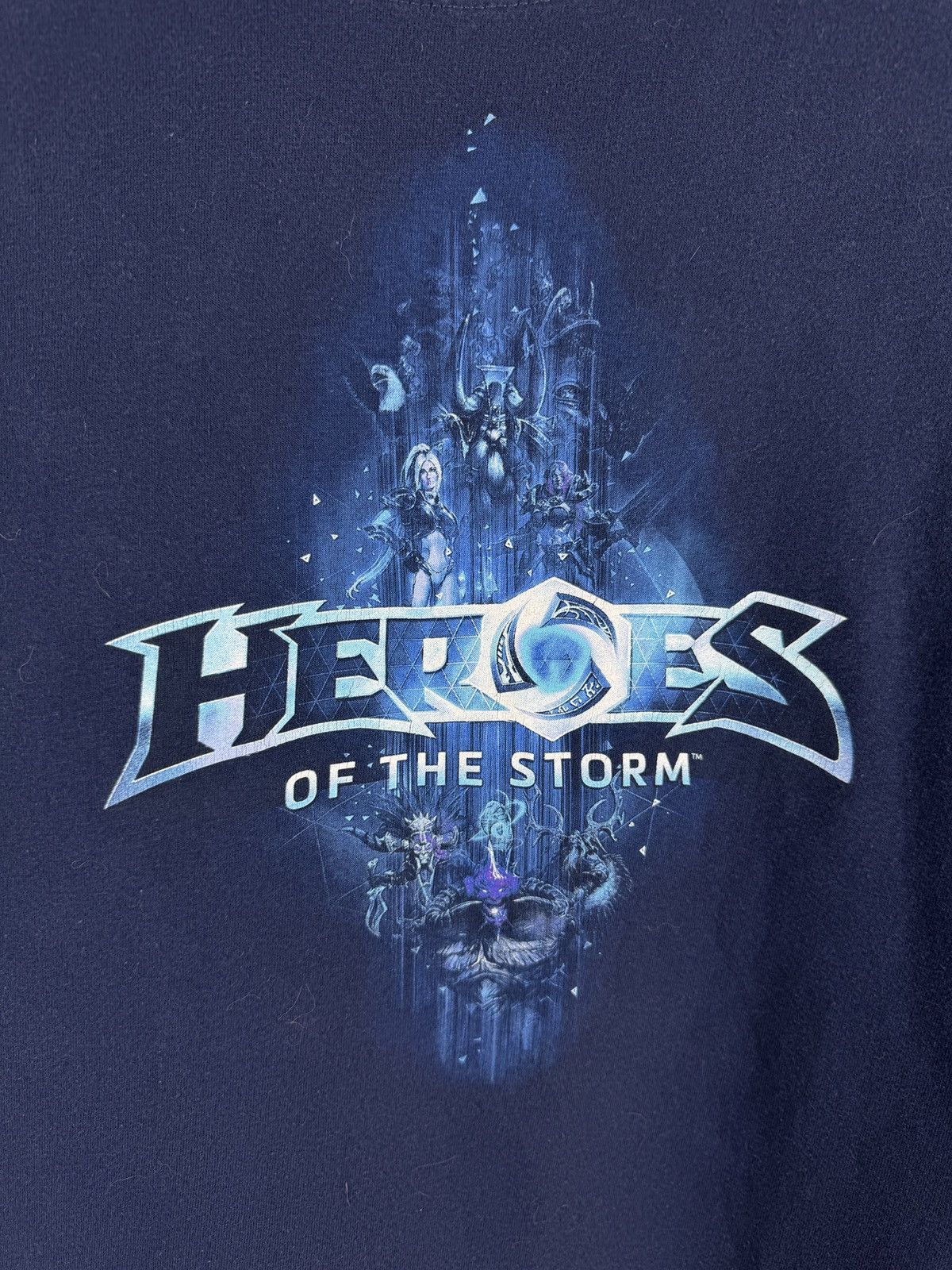Vintage Vintage BLIZZARD T-Shirt blue Heroes of the Storm print WOW Size US L / EU 52-54 / 3 - 5 Thumbnail