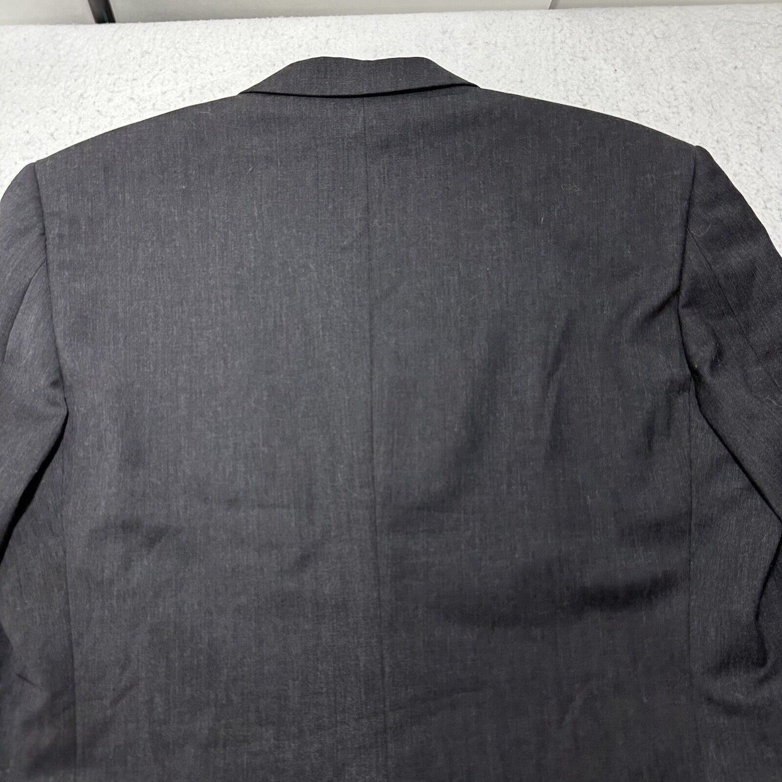 Other Axcess Claiborne 42R 100% Wool Suit Jacket Black/Gray Blazer Size 42R - 14 Thumbnail