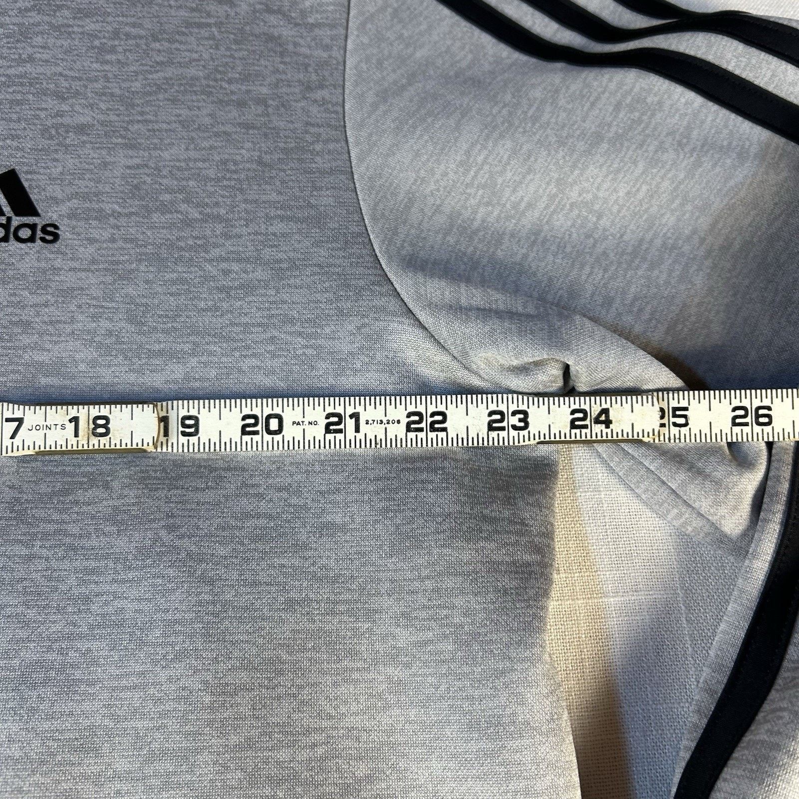 Adidas Adidas Mens Jacket Full Zip Gray 3 Stripe L/G Climawarm Size US L / EU 52-54 / 3 - 5 Thumbnail