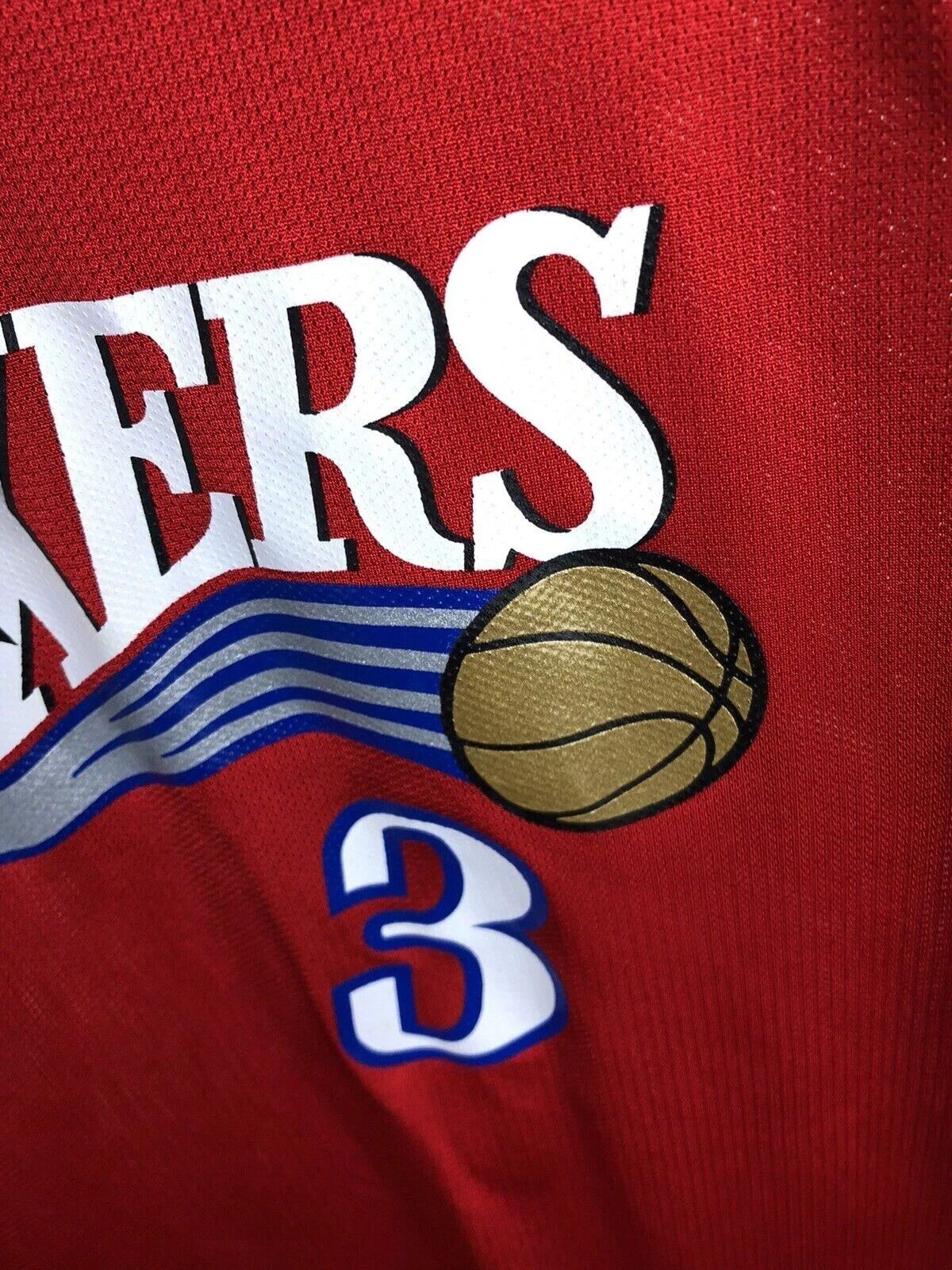 Reebok VINTAGE PHILADELPHIA 76ERS SIXERS IVERSON 3 BASKETBALL SHIRT Size US L / EU 52-54 / 3 - 11 Thumbnail