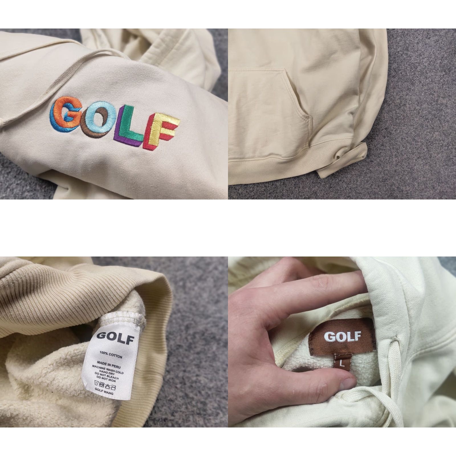 Golf Wang Golf Wang Design Light Yellow Hoodie Size US L / EU 52-54 / 3 - 10 Thumbnail