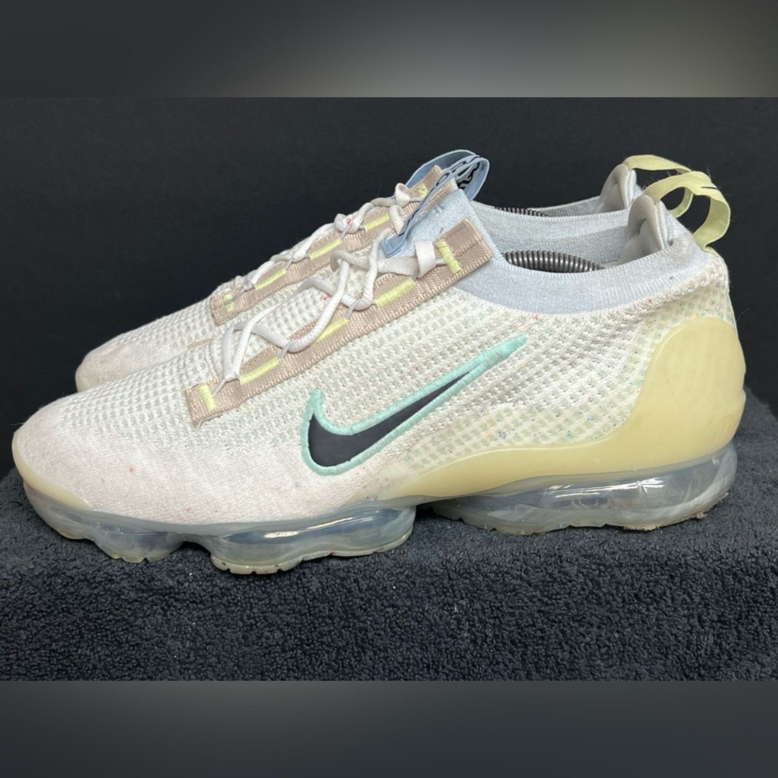 Nike Nike Air VaporMax Flyknit 2021 Mismatched Swoosh Sneakers Size US 6.5 / EU 39-40 - 1 Thumbnail