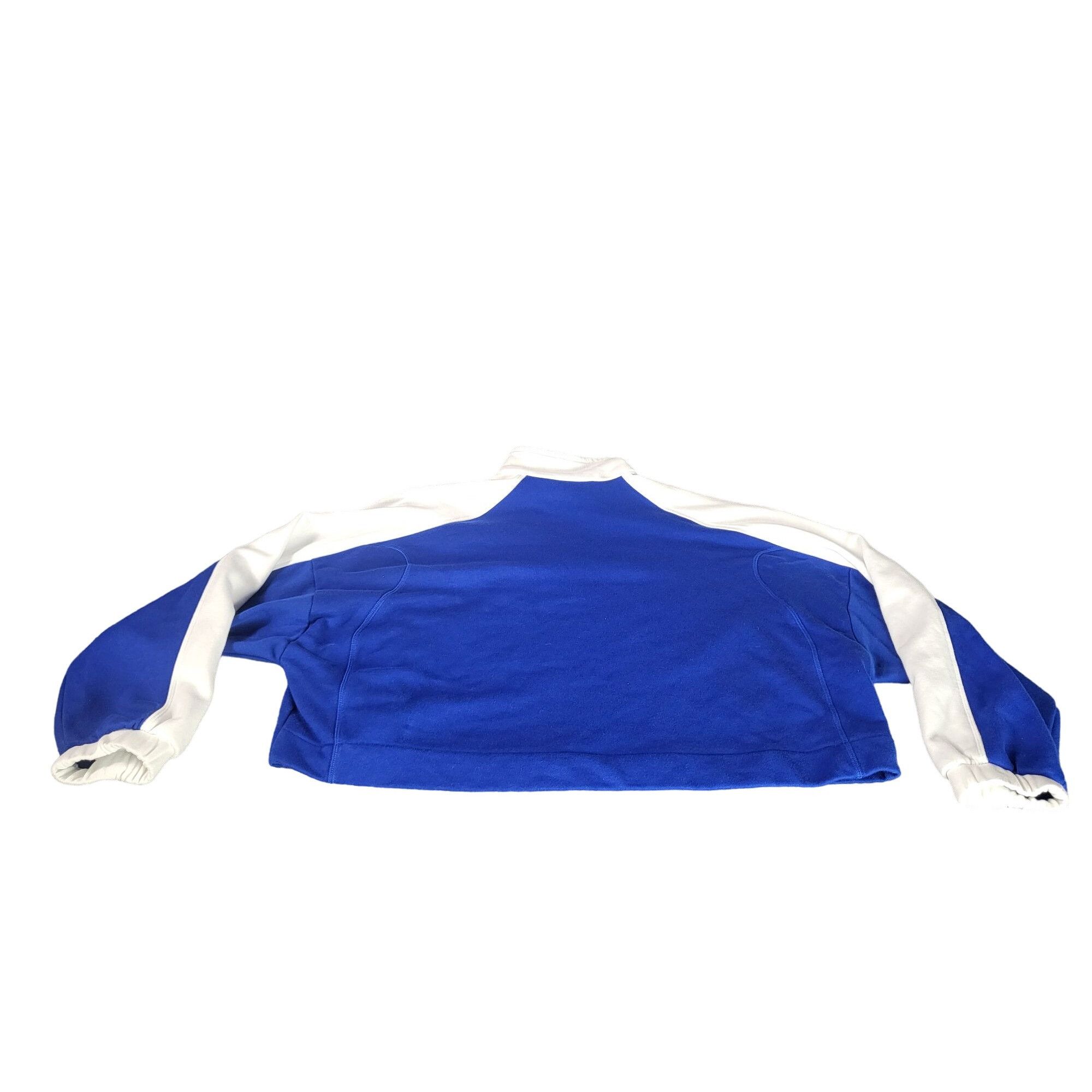 Adidas Adidas BELLISTA MOCKNECK JACKET Women Sz L Blue White Croppe Size L / US 10 / IT 46 - 7 Thumbnail