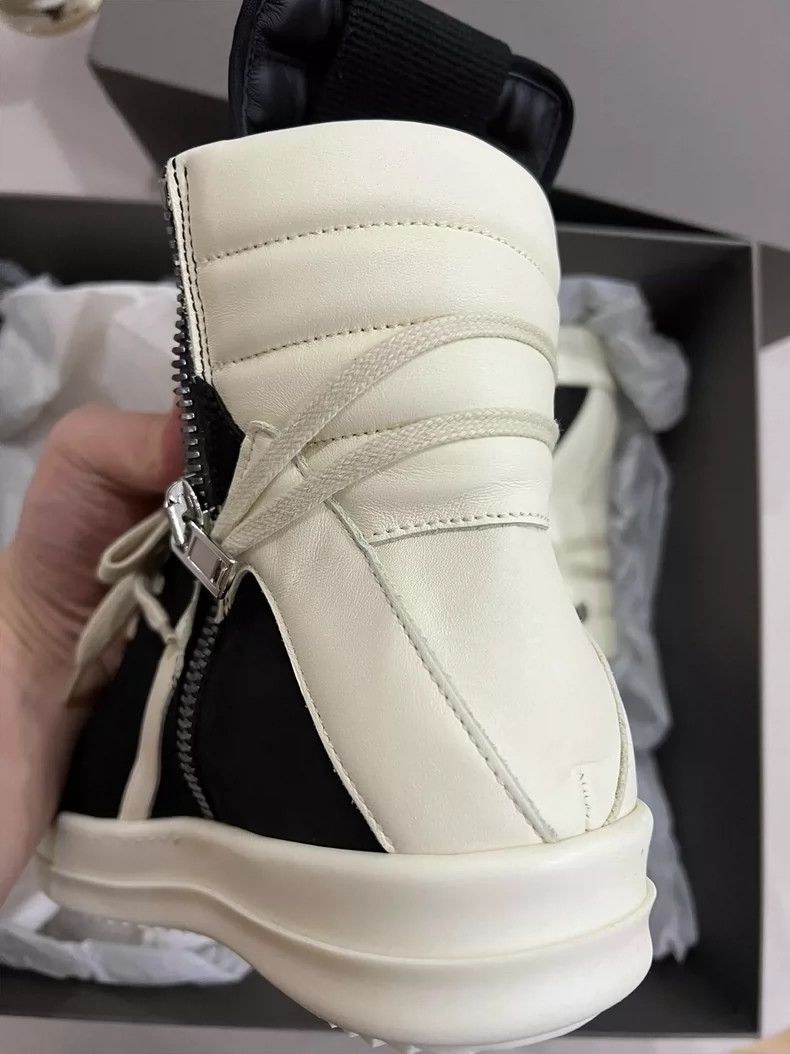 Rick Owens Rick Owens New Frosted Cowhide High Top Inverted Triangle Size US 9.5 / EU 42-43 - 5 Thumbnail