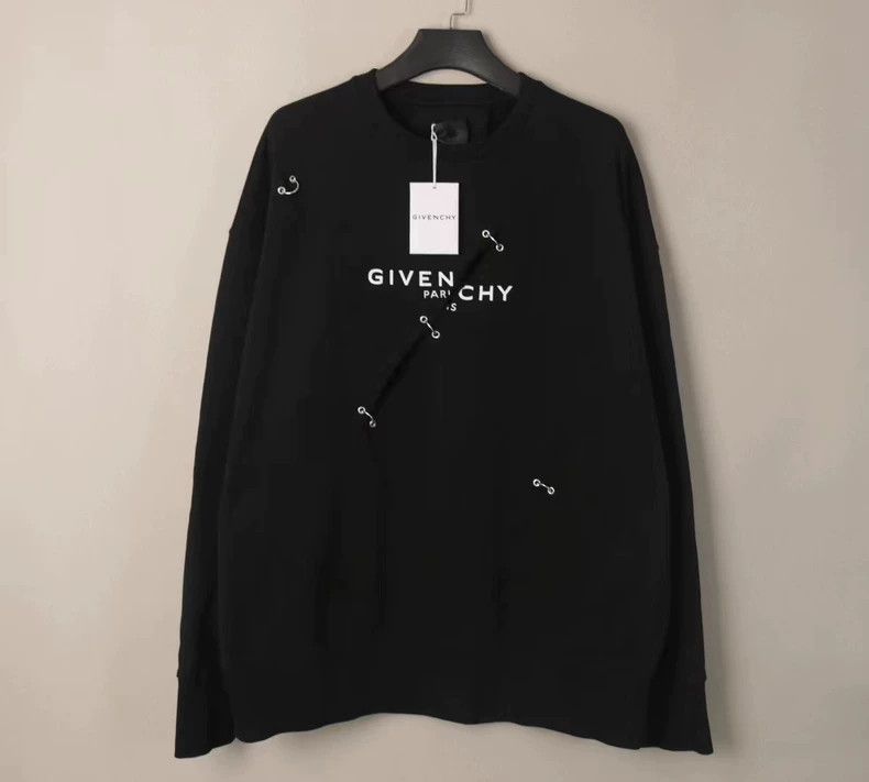 Givenchy Givenchy Size3XL Round-neck Black Shirt with Logo Print and Size US XL / EU 56 / 4 - 1 Thumbnail
