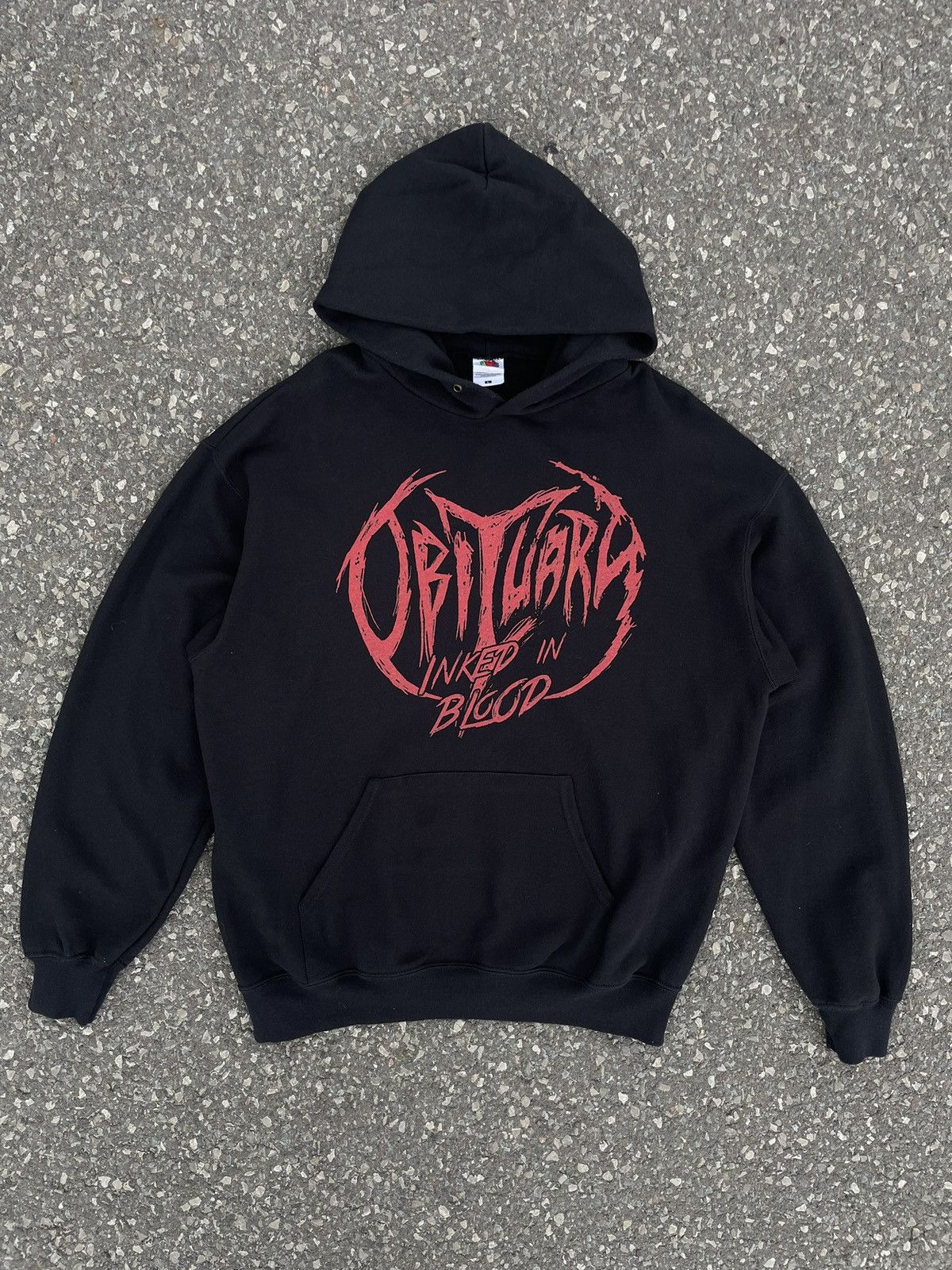 Band Tees × Vintage Vintage Obituary Inked In Blood Band Hoodie Size US L / EU 52-54 / 3 - 2 Thumbnail
