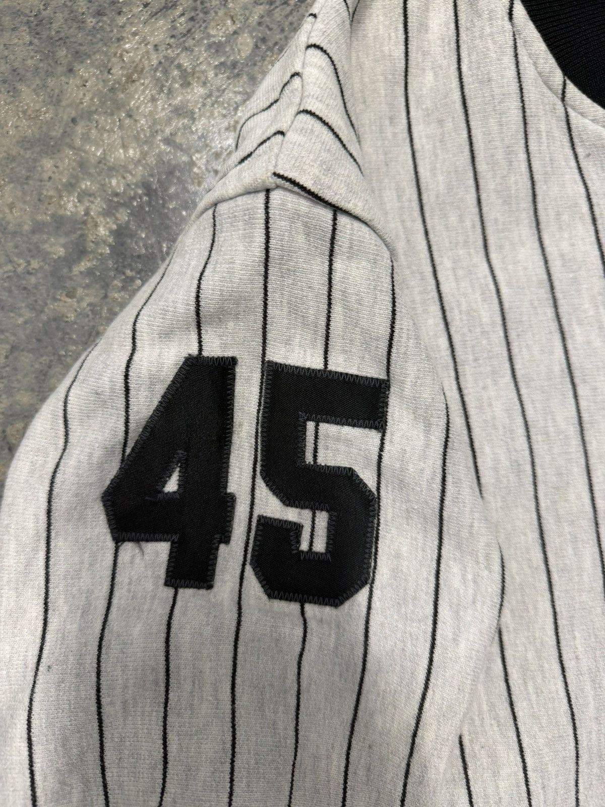 MLB Vintage Jordan Chicago White Sox Pinstripe Bomber Jacket SzM Size US M / EU 48-50 / 2 - 4 Thumbnail