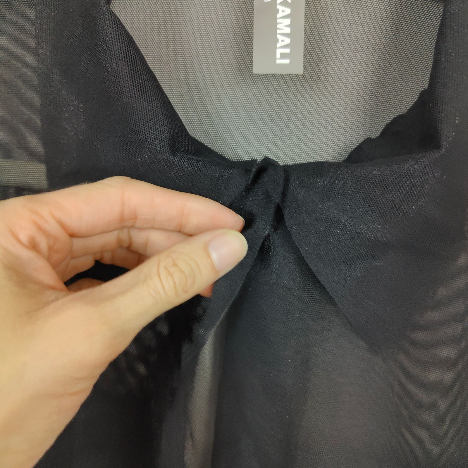 Norma Kamali Norma Kamali Sheer Mesh Shirt Womens Medium Faux Pockets Size M / US 6-8 / IT 42-44 - 5 Thumbnail