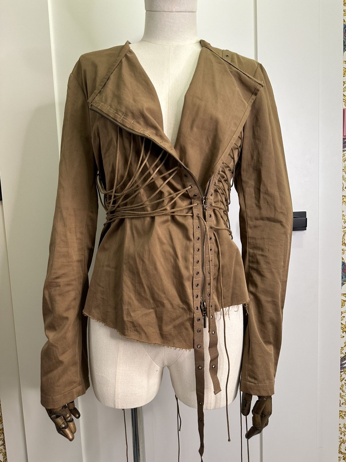 Vintage × plein sud Very rare Plein Sud bondage corset blouse Faycal Amor Size M / US 6-8 / IT 42-44 - 9 Thumbnail