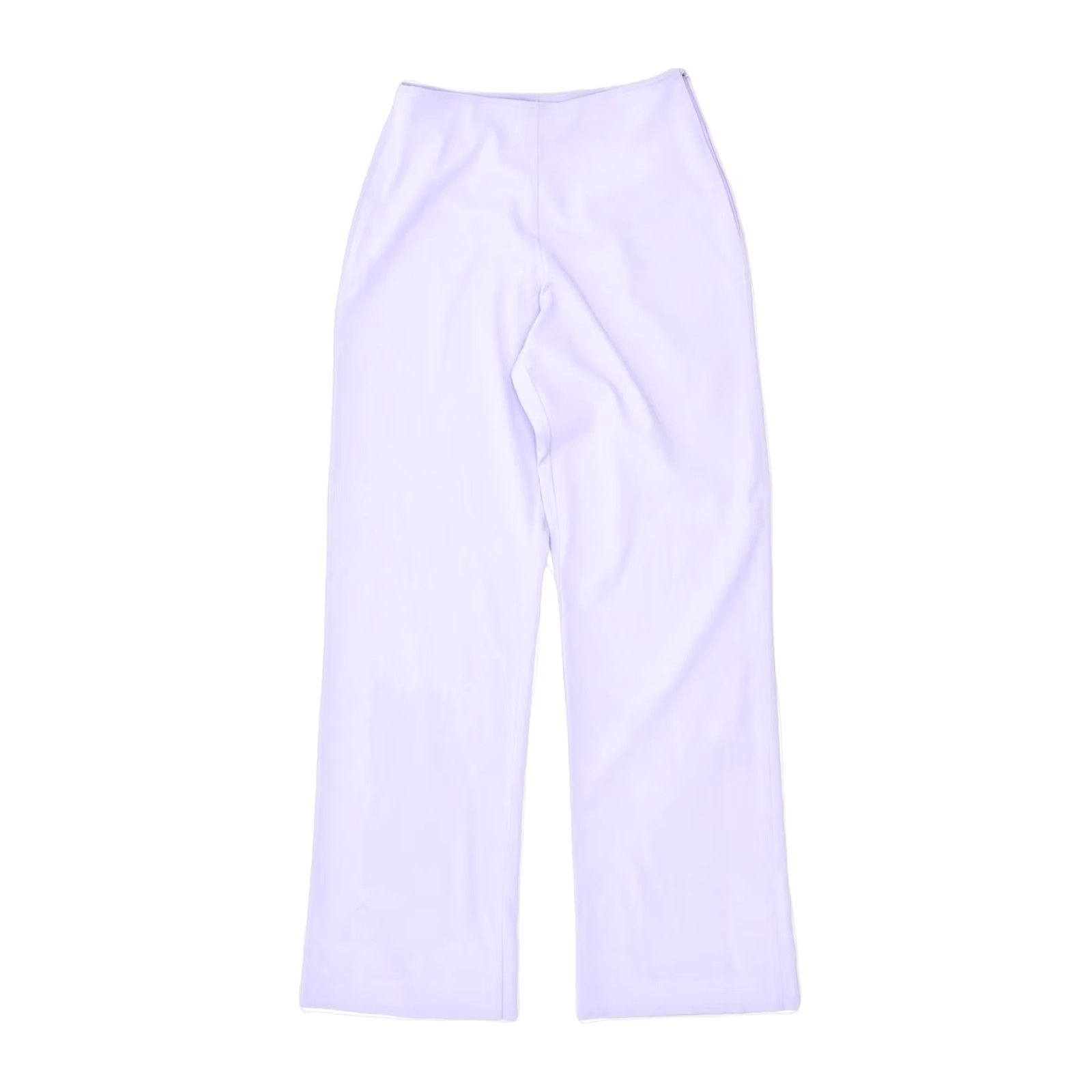 Vintage VINTAGE Womens High Waist Straight Casual Trousers Purple W26 L31 Size 26" / US 2 / IT 38 - 2 Thumbnail