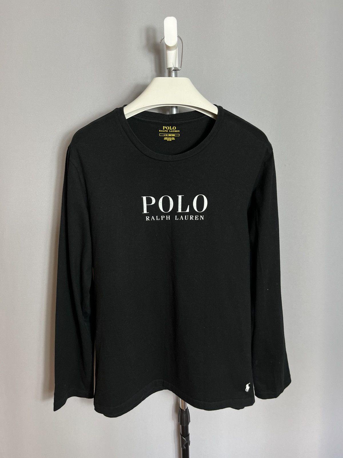 Polo Ralph Lauren Polo Ralph Lauren T-shirt Long sleeve black cotton mens Size US L / EU 52-54 / 3 - 1 Thumbnail