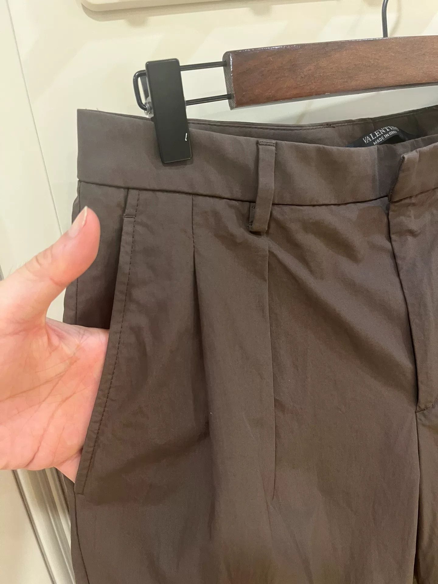 Valentino Valentino Brown Cotton Suit Pants Size US 30 / EU 46 - 7 Thumbnail