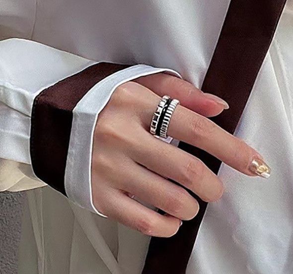 Jewelry Creative Geometric Handmade Ring Size ONE SIZE - 2 Thumbnail