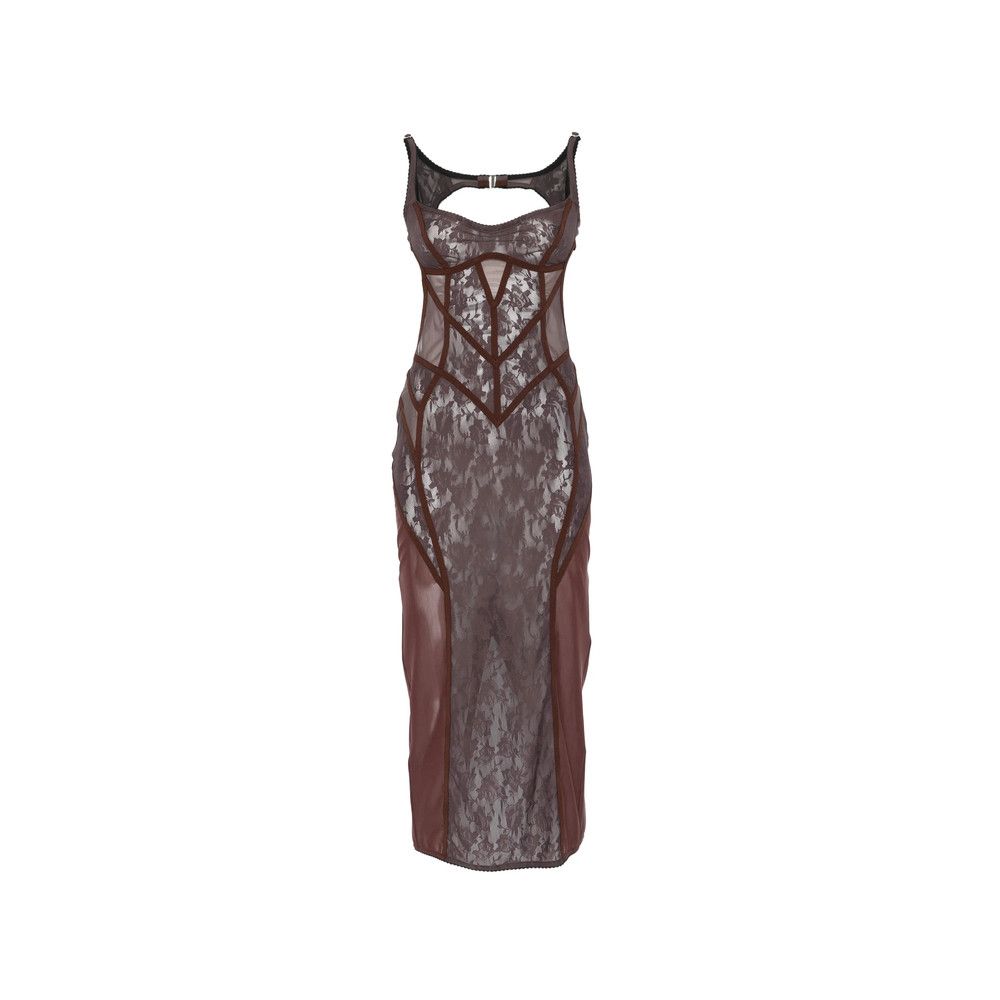 The Attico The Attico BROWN Dresses - Cocktail & Party Dresses Size M / US 6-8 / IT 42-44 - 1 Thumbnail