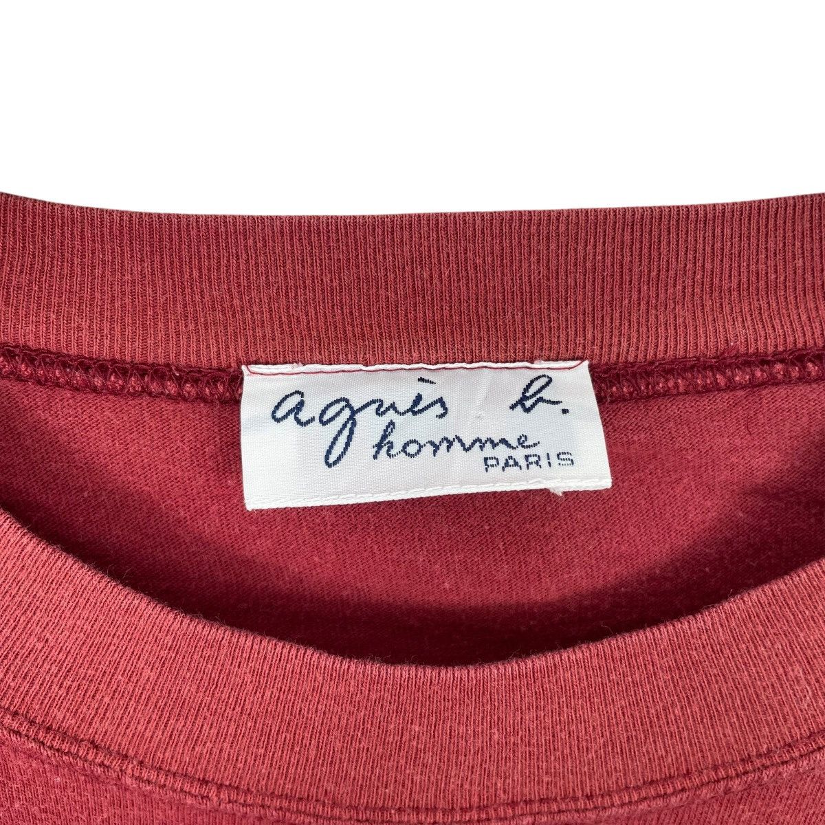Vintage × agnes b. Vintage Agnes B Homme Paris Single Pocket Tee Shirt Size US M / EU 48-50 / 2 - 5 Thumbnail