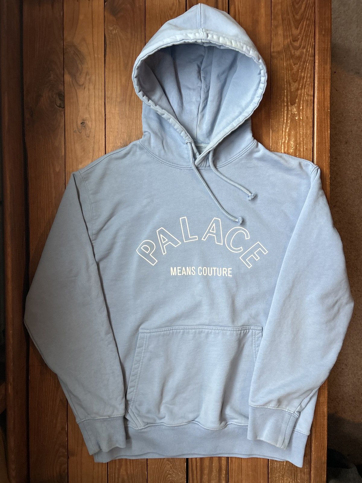 Palace Palace Means Couture Light Blue Hoodie 2017 Size US L / EU 52-54 / 3 - 1 Thumbnail