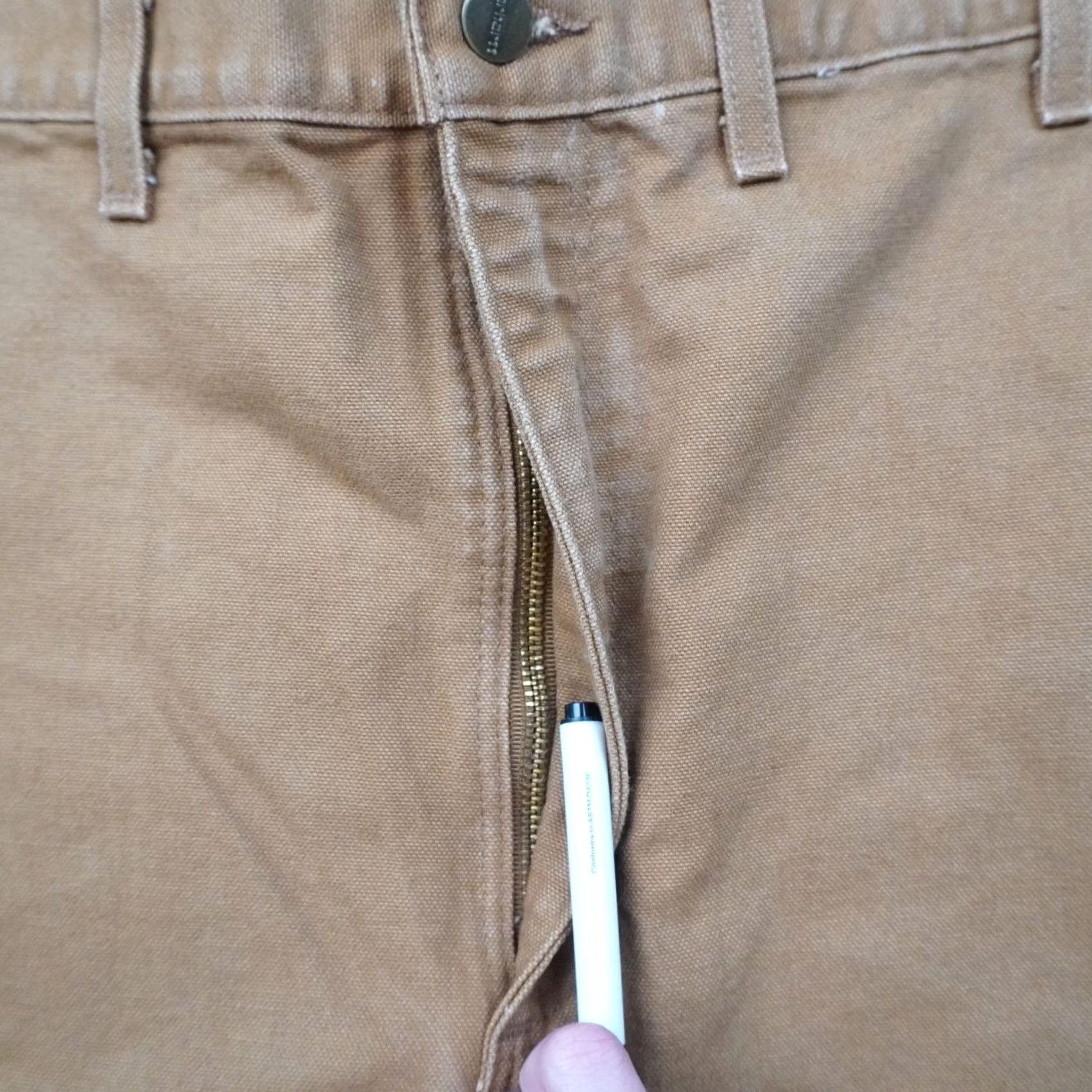 Carhartt VINTAGE Carhartt Workwear Pants Brown Mens 44x32 B11 BRN Duck Utility 90s Size US 44 / EU 60 - 7 Thumbnail