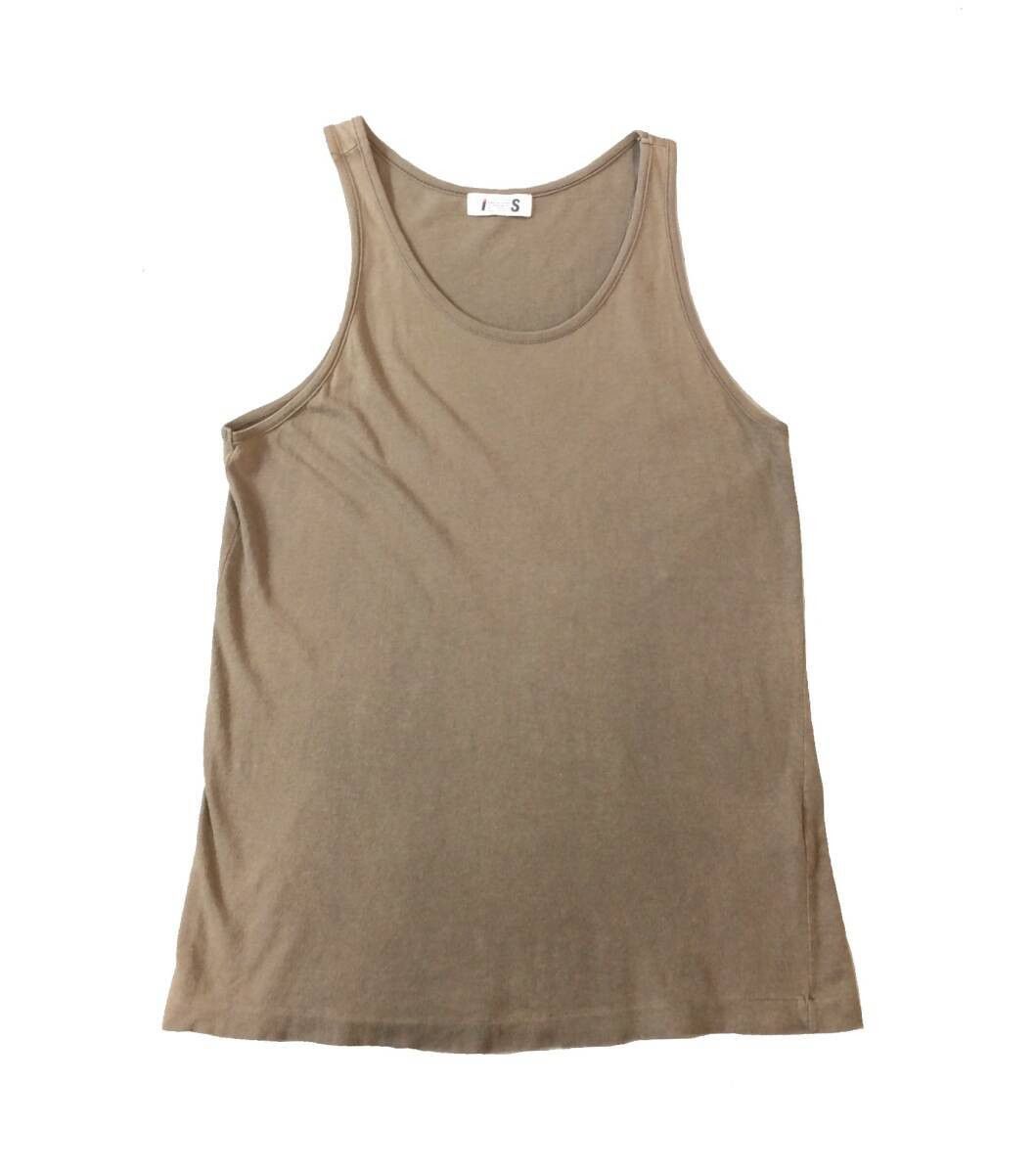 Issey Miyake IS Issey Miyake Sport Tank Top, Brown, Cotton, Size 9 Size S / US 4 / IT 40 - 1 Thumbnail