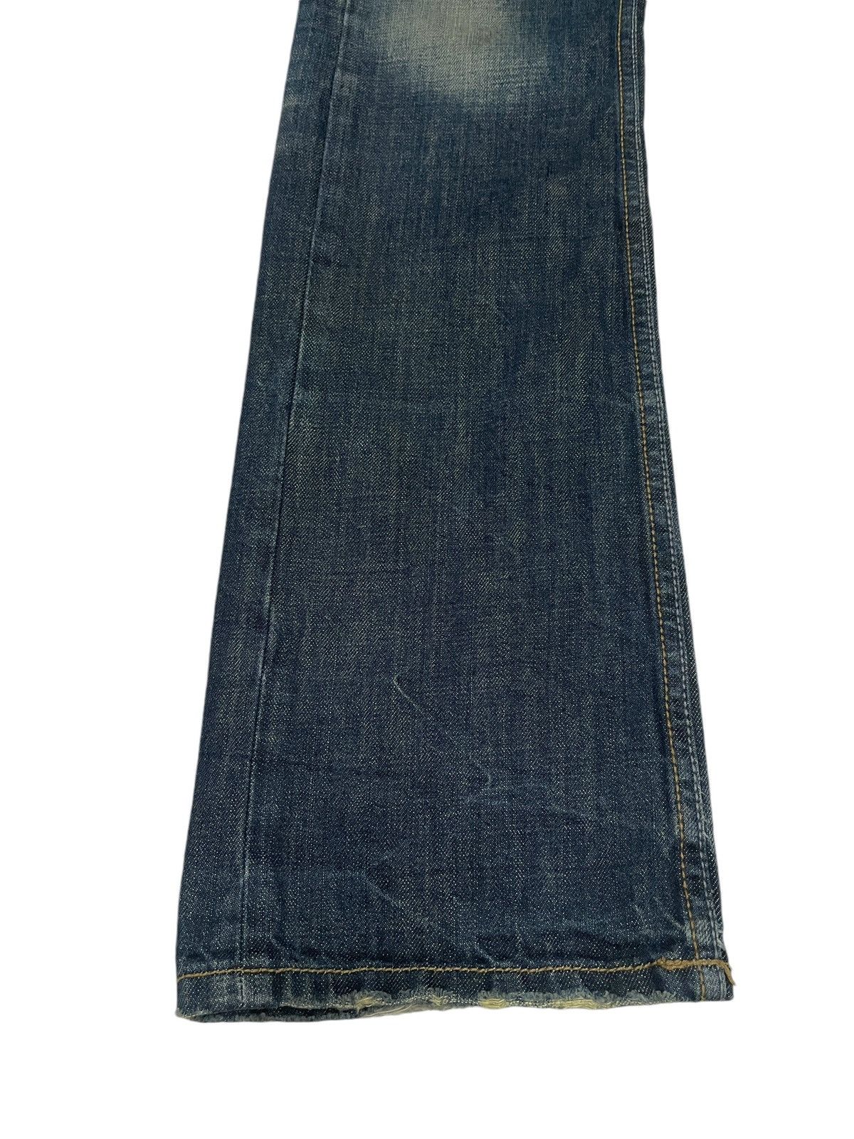 If Six Was Nine Rare Design Vintage Brand Apestain Flared Jeans 1990s Size US 30 / EU 46 - 6 Thumbnail