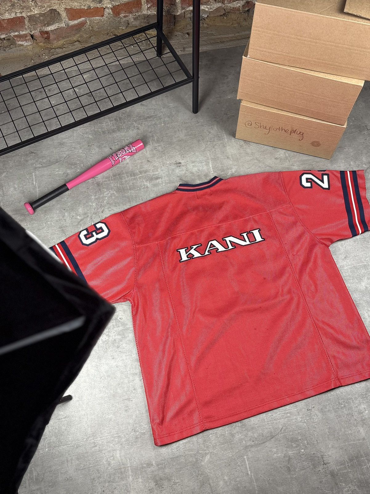 Karl Kani KarlKani Vintage [Original] 90s Jersey Rot| [L] ~ Y2k HipHop Size US L / EU 52-54 / 3 - 3 Thumbnail