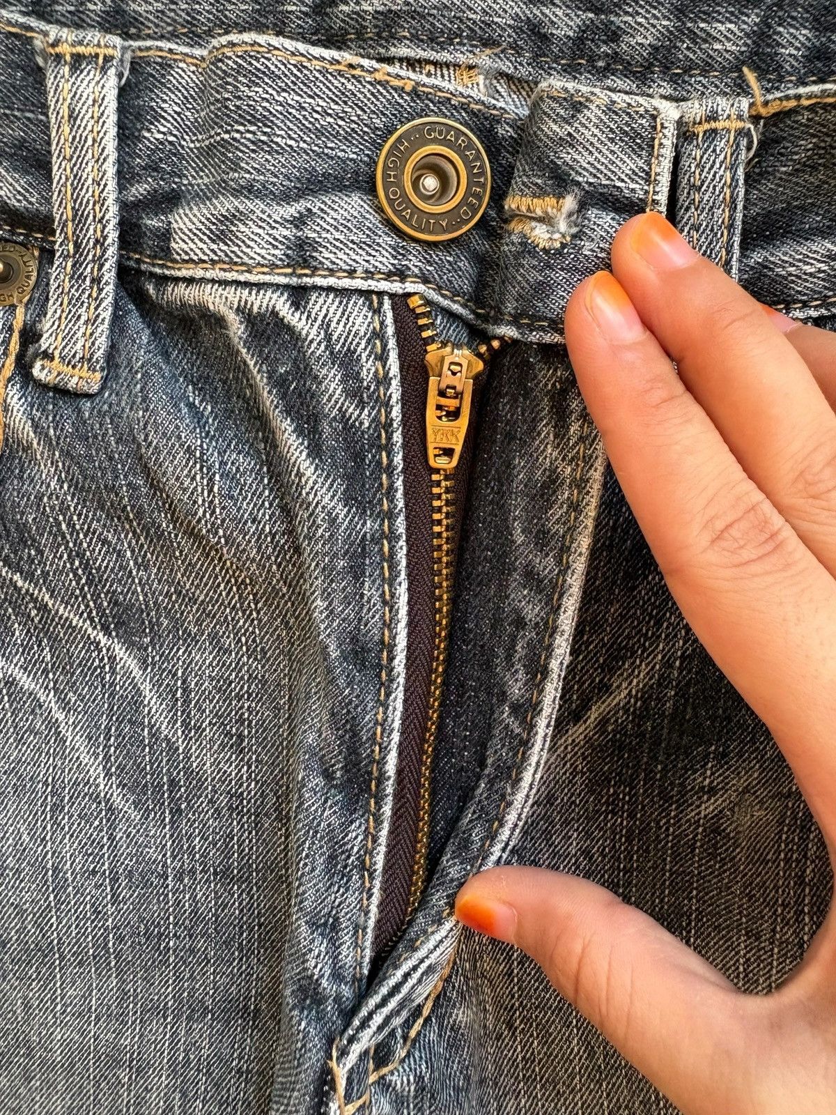 Japanese Brand Vintage Japanese Brand Faded Wash Distressed Rip Loose Jean Size US 27 - 3 Thumbnail